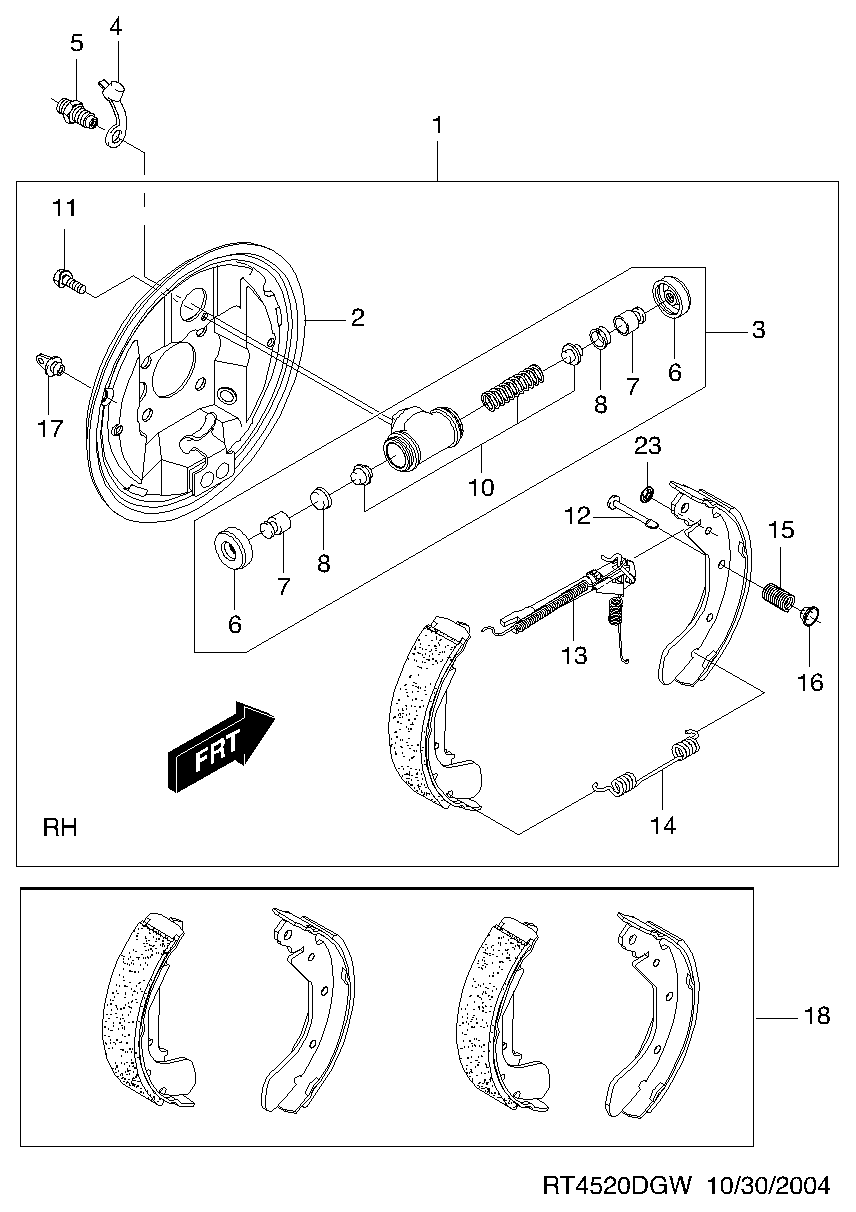 Opel 93740252 - Brake Shoe Set onlydrive.pro