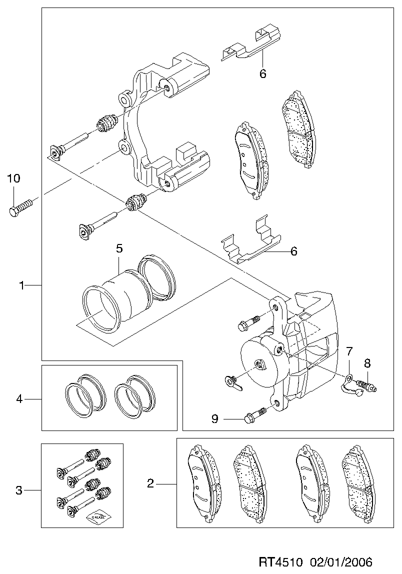 DAEWOO 96534653 - Brake Pad Set, disc brake onlydrive.pro