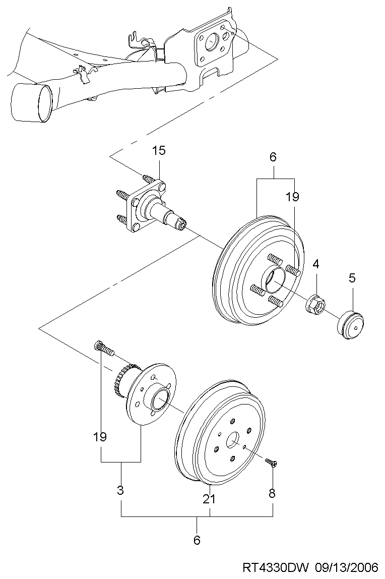 DAEWOO 96471776 - Pyöränlaakerisarja onlydrive.pro