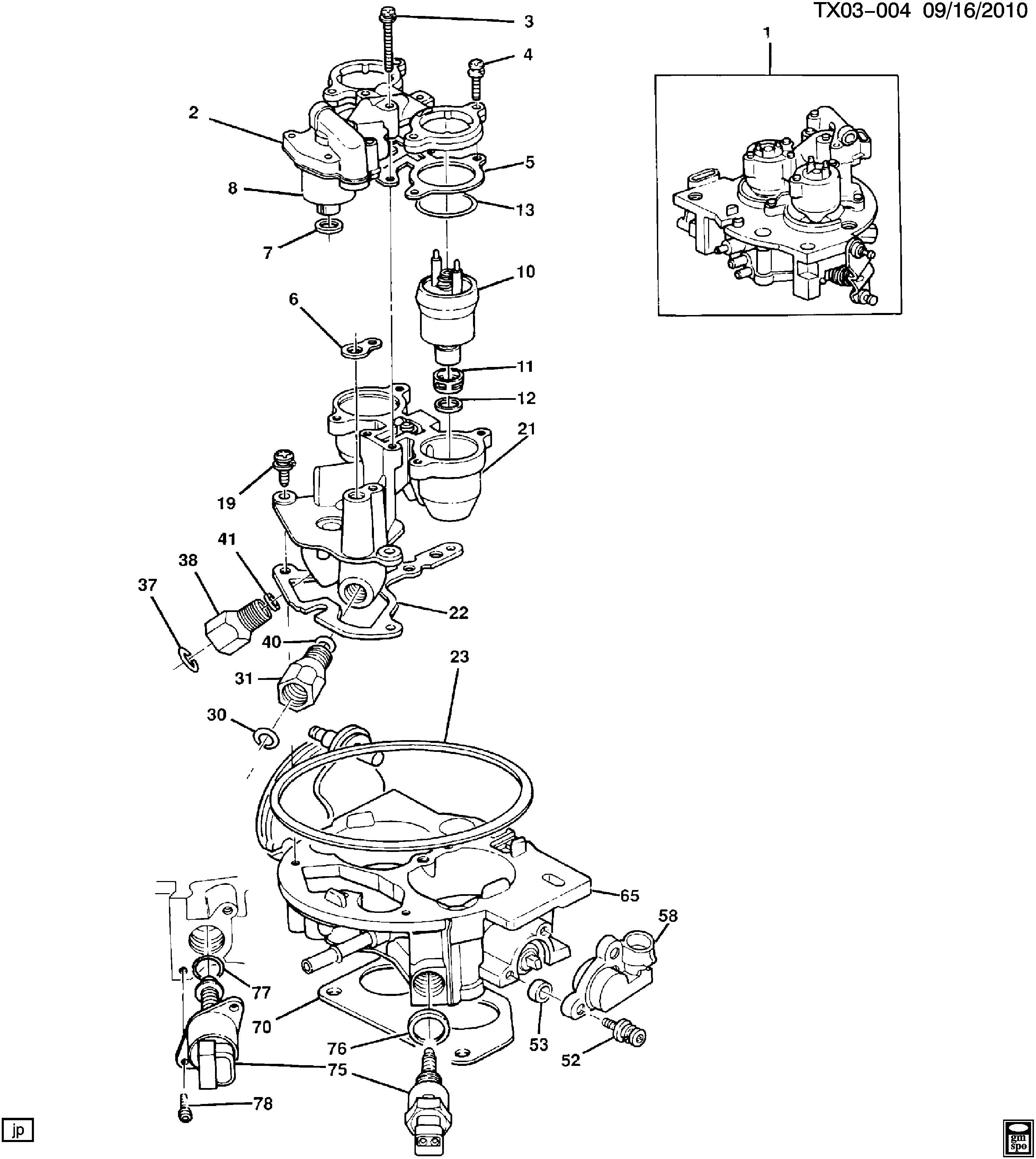 Chevrolet 17106681 - Throttle body injection/dual injector (model 220)(ll2/2.8r,lb4/4: 01 pcs. onlydrive.pro