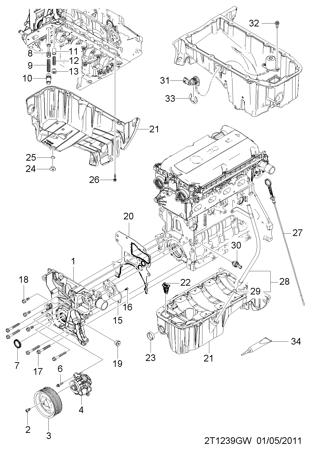 DAEWOO 24405895 - Водяной насос onlydrive.pro