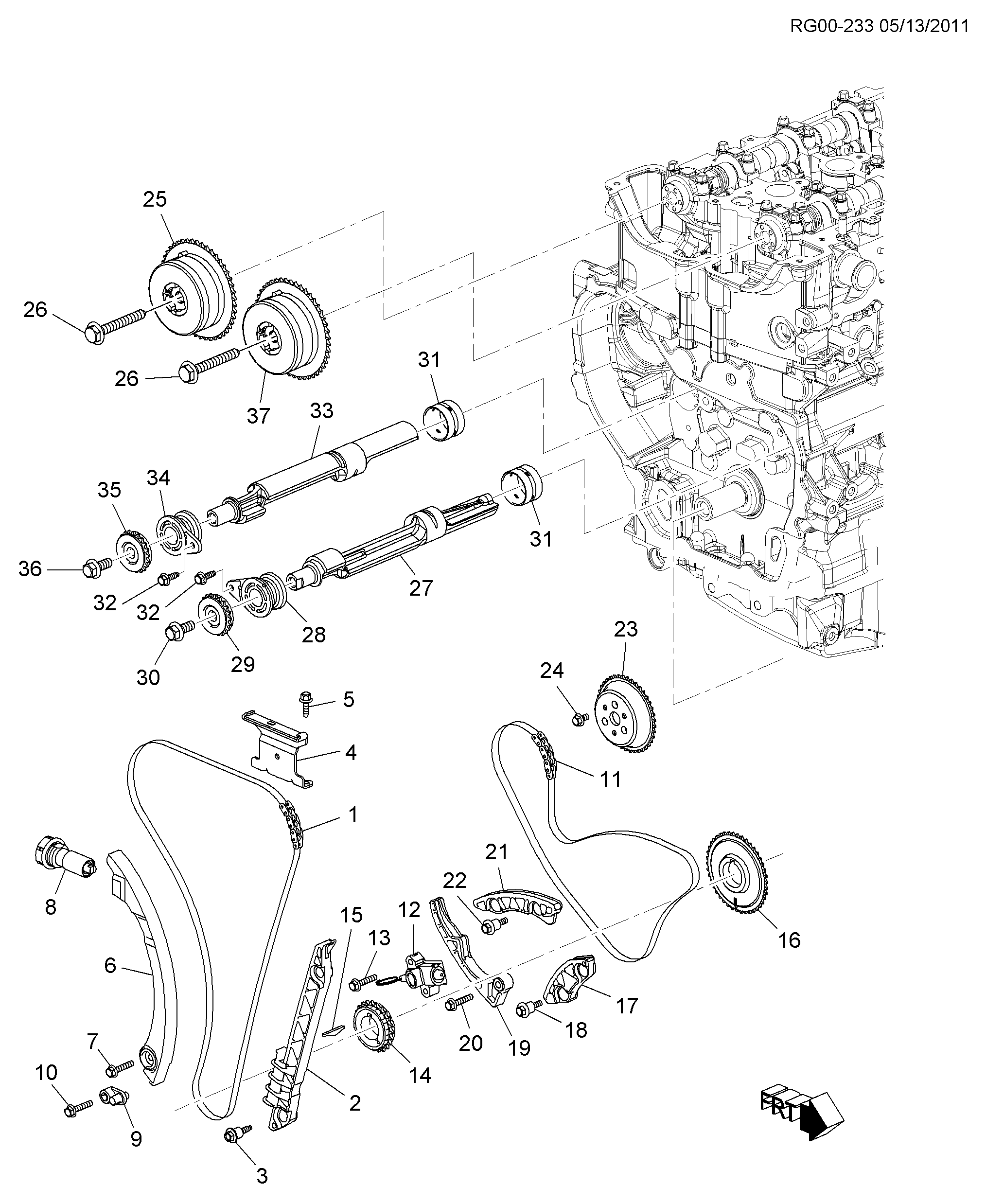 SAAB 12 608 580 - Tensioner, timing chain onlydrive.pro