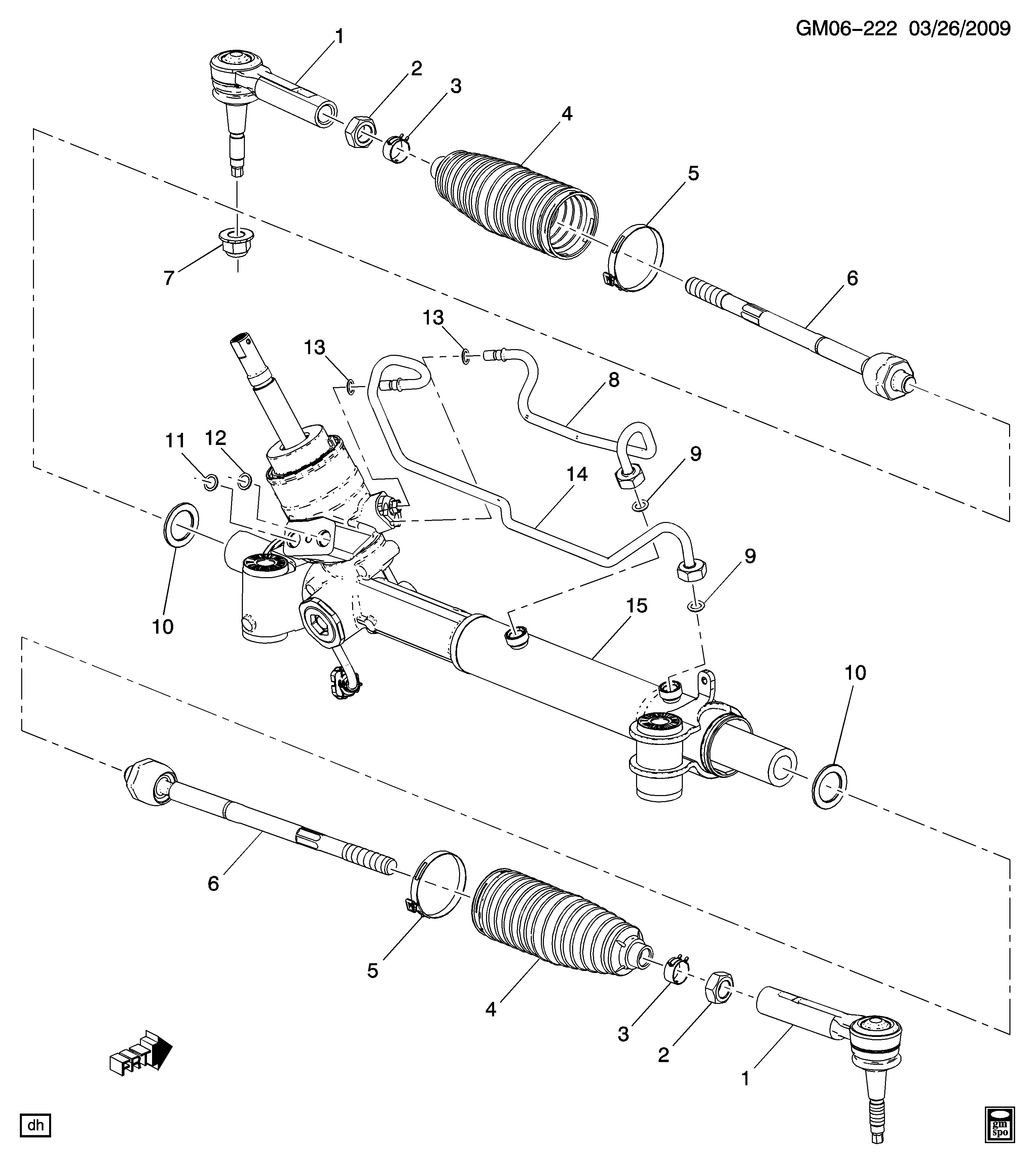 Chevrolet 13271996 - Vidinė skersinė vairo trauklė onlydrive.pro