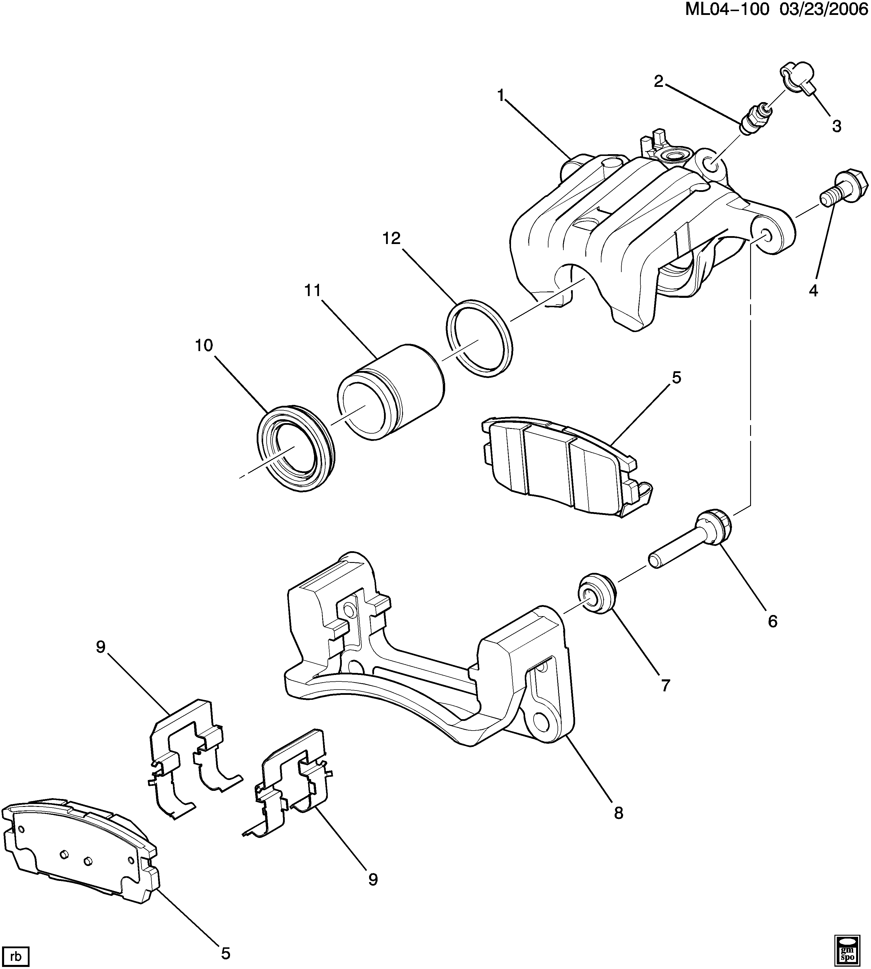 Chevrolet 20801538 - Piduriklotsi komplekt,ketaspidur onlydrive.pro