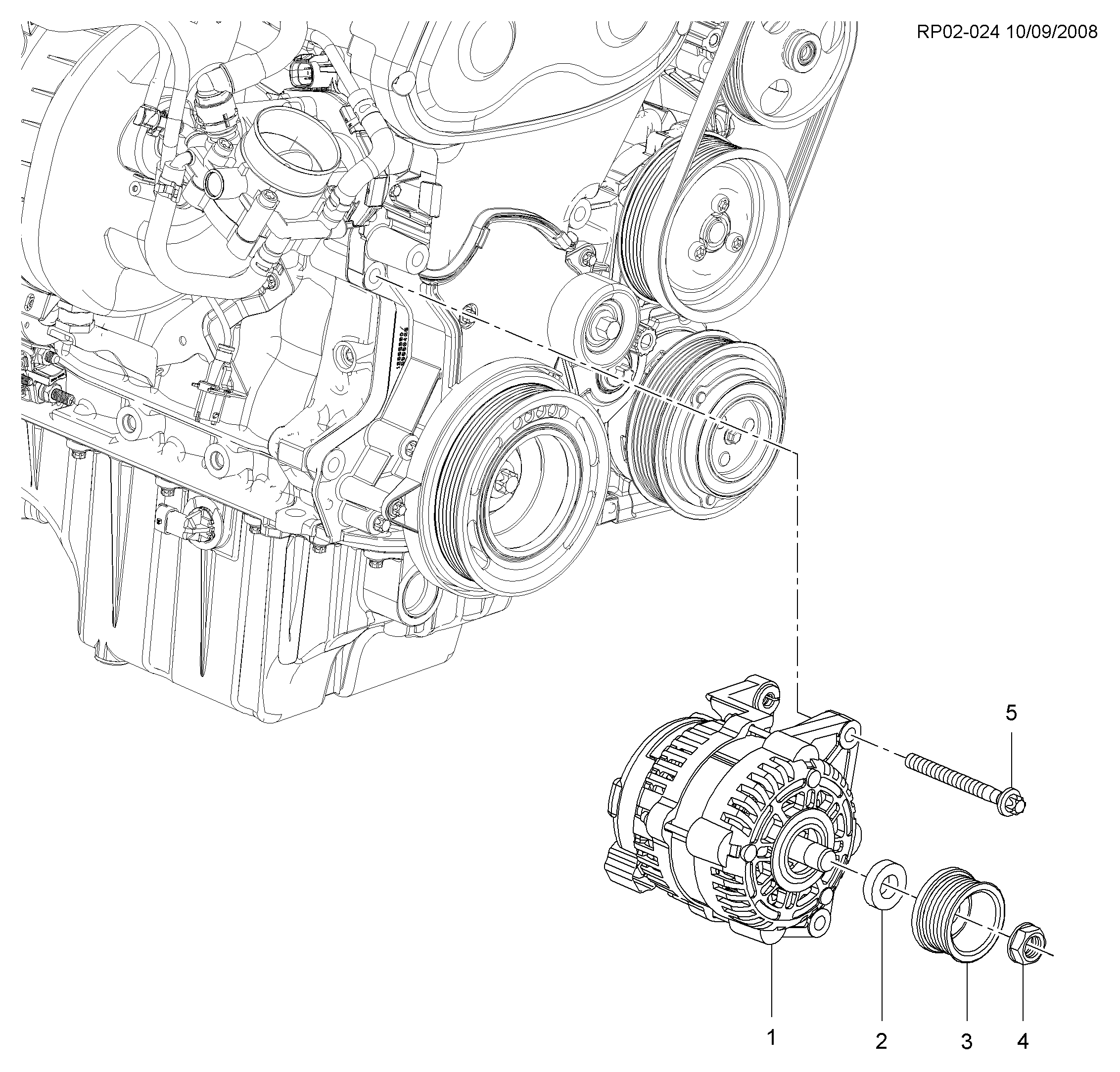 Opel 55567951 - Hihnapyörä, laturi onlydrive.pro