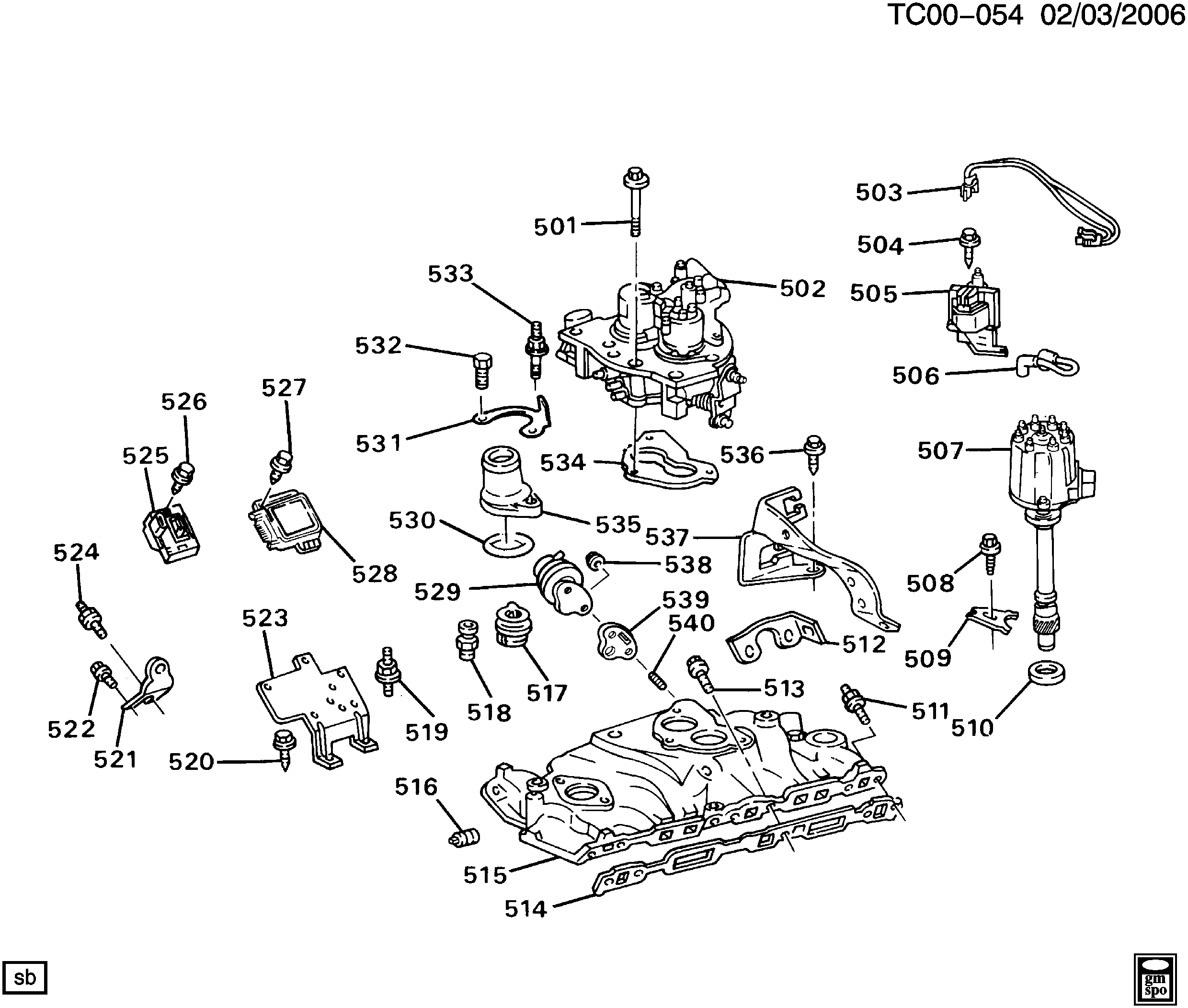 Chevrolet 12569240 - Engine asm-5.0/5.7l v8 part 5 manifold & fuel related parts (l03: 01 pcs. onlydrive.pro