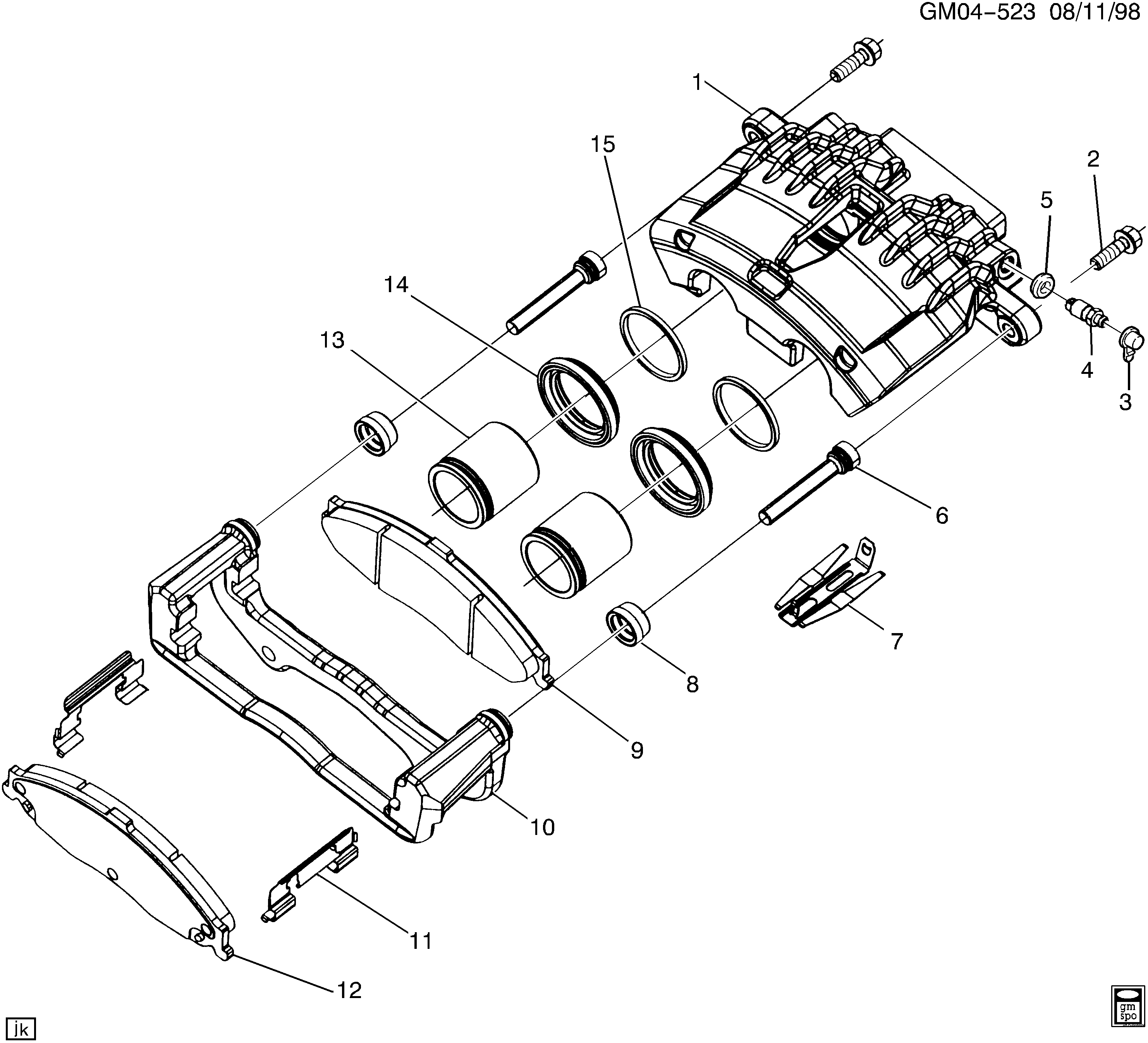 SAAB 88964424 - Brake caliper/front: 01 pcs. onlydrive.pro