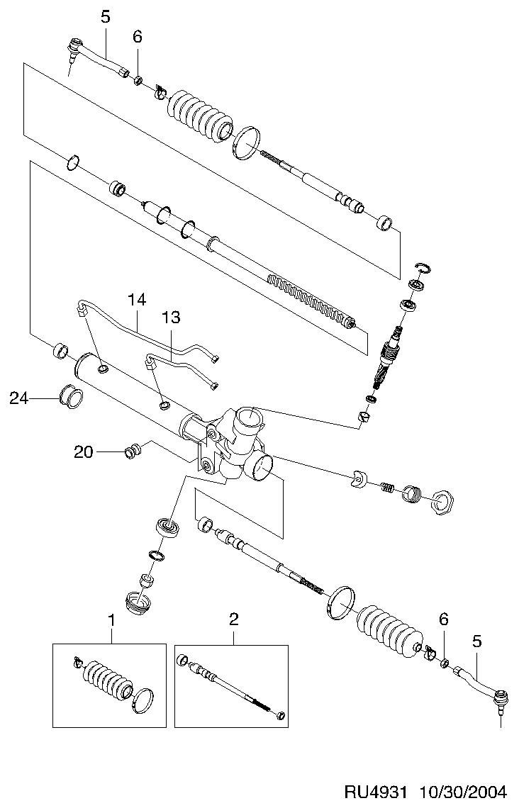 Chevrolet 9374-0621 - Inner Tie Rod, Axle Joint onlydrive.pro