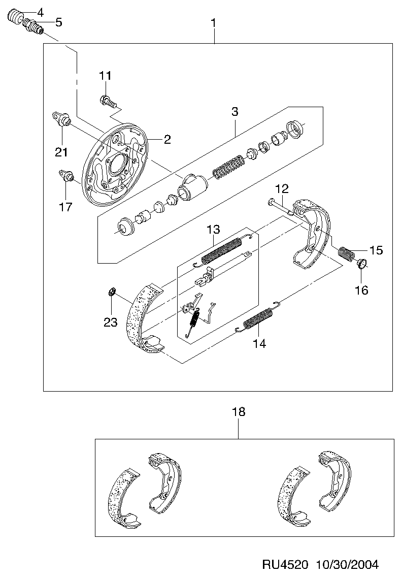 DAEWOO 96394977 - Rear brake(drum)  (4520): 1 pcs. onlydrive.pro