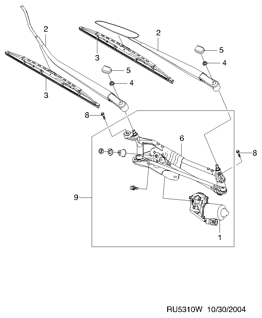 Chevrolet 96252775 - Stikla tīrītāja slotiņa onlydrive.pro