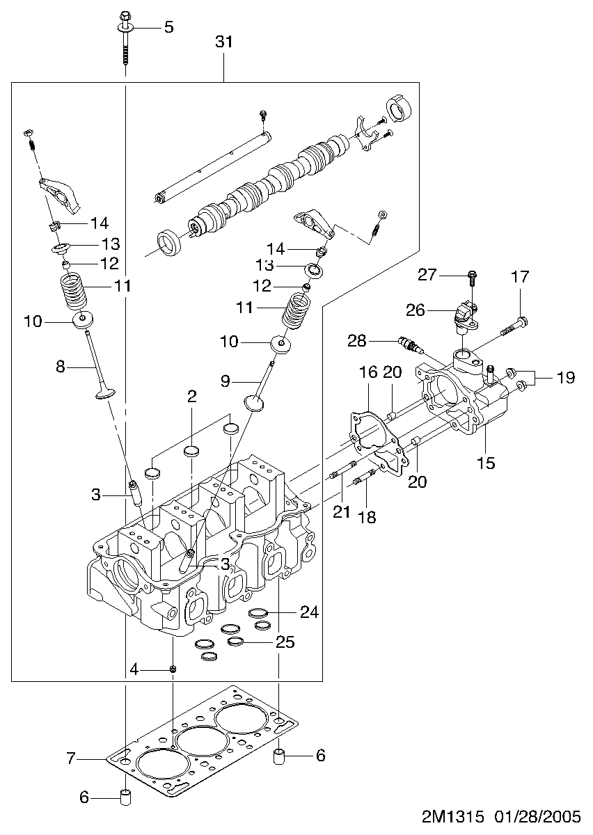 Chevrolet 96325867 - Датчик импульсов, коленвал onlydrive.pro