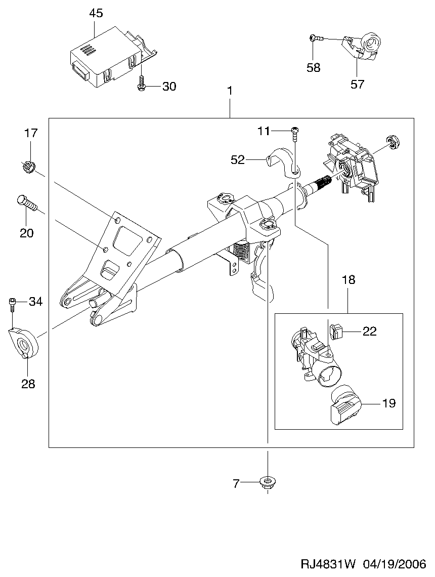 Chevrolet 96238726 - Ignition / Starter Switch onlydrive.pro