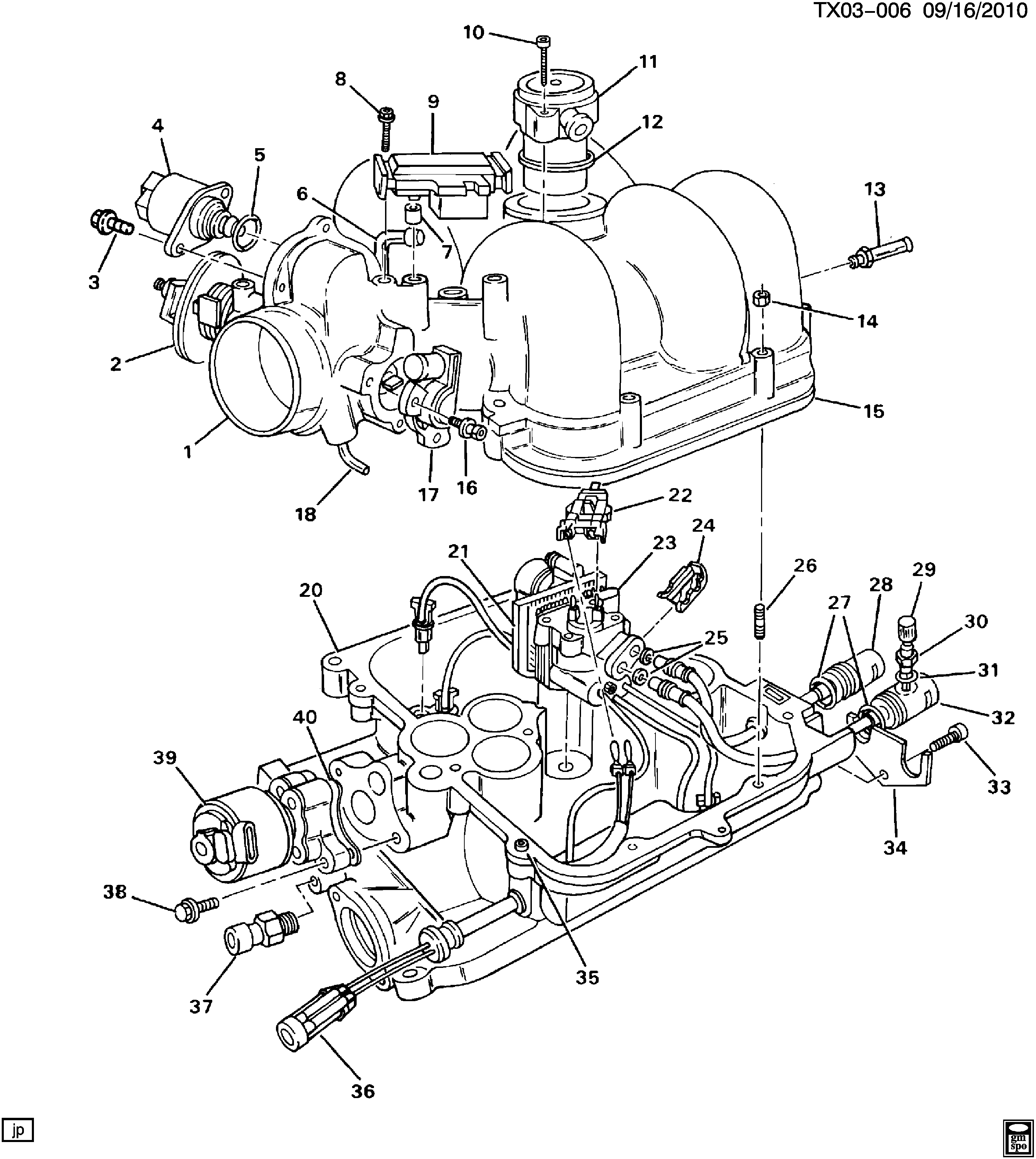 Chevrolet 17112715 - Intake manifold & throttle body-central port injection (l35/4.3w: 01 pcs. onlydrive.pro