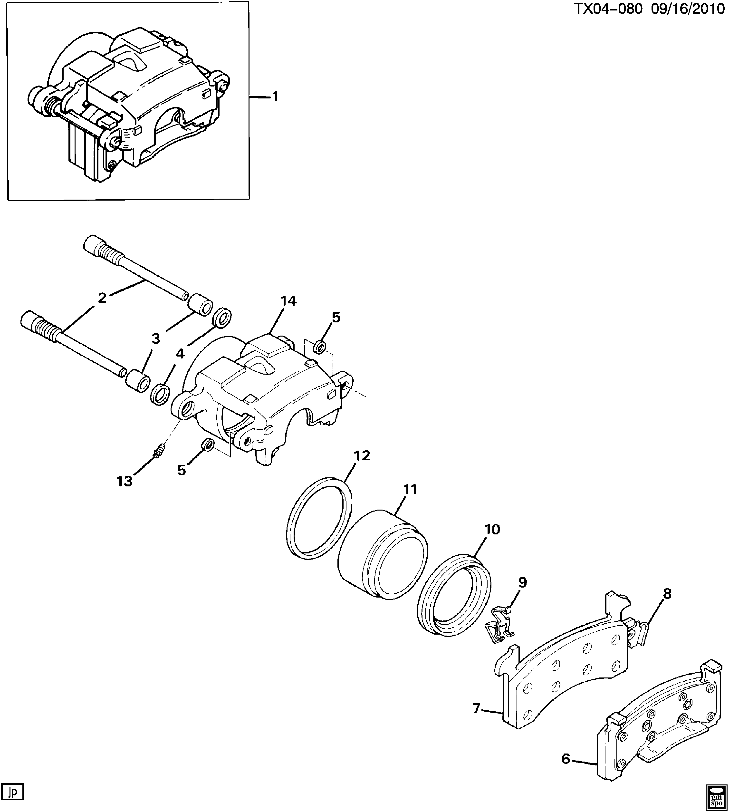 Chevrolet 89026844 - Brake caliper/front: 01 pcs. onlydrive.pro