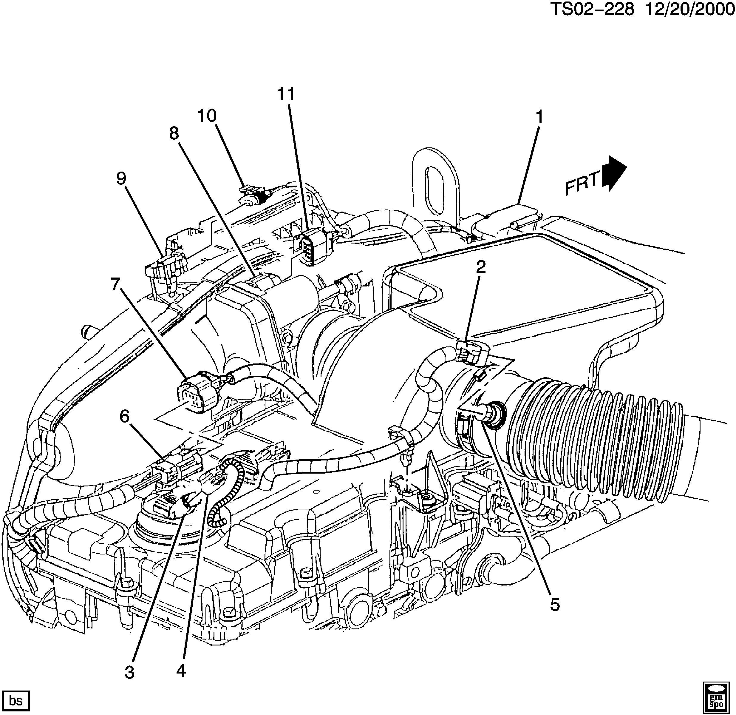 DAEWOO 12614970 - Wiring harness/engine top left connections (ll8/4.2s): 01 pcs. onlydrive.pro