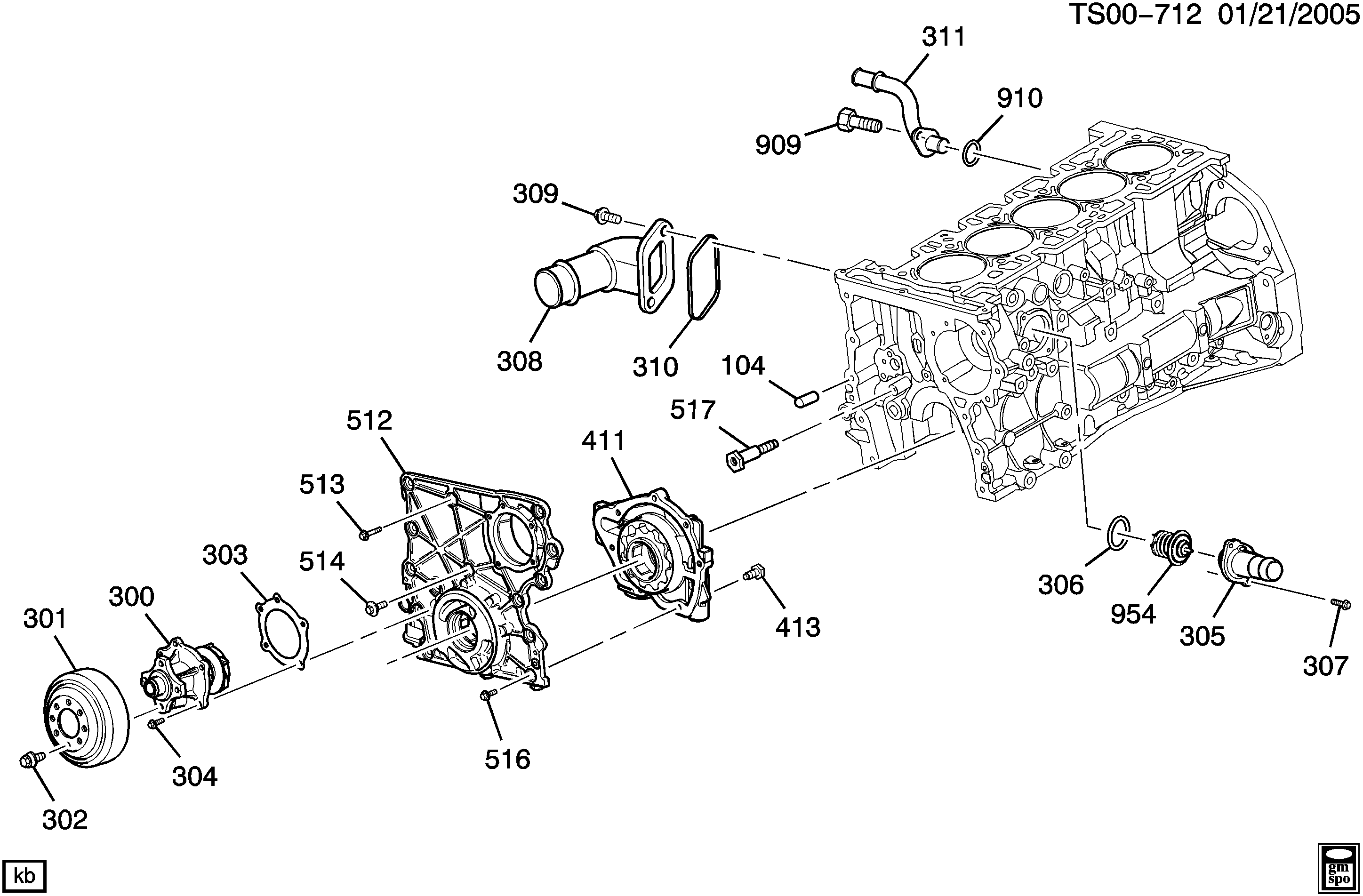 Chevrolet 12620226 - Water Pump onlydrive.pro