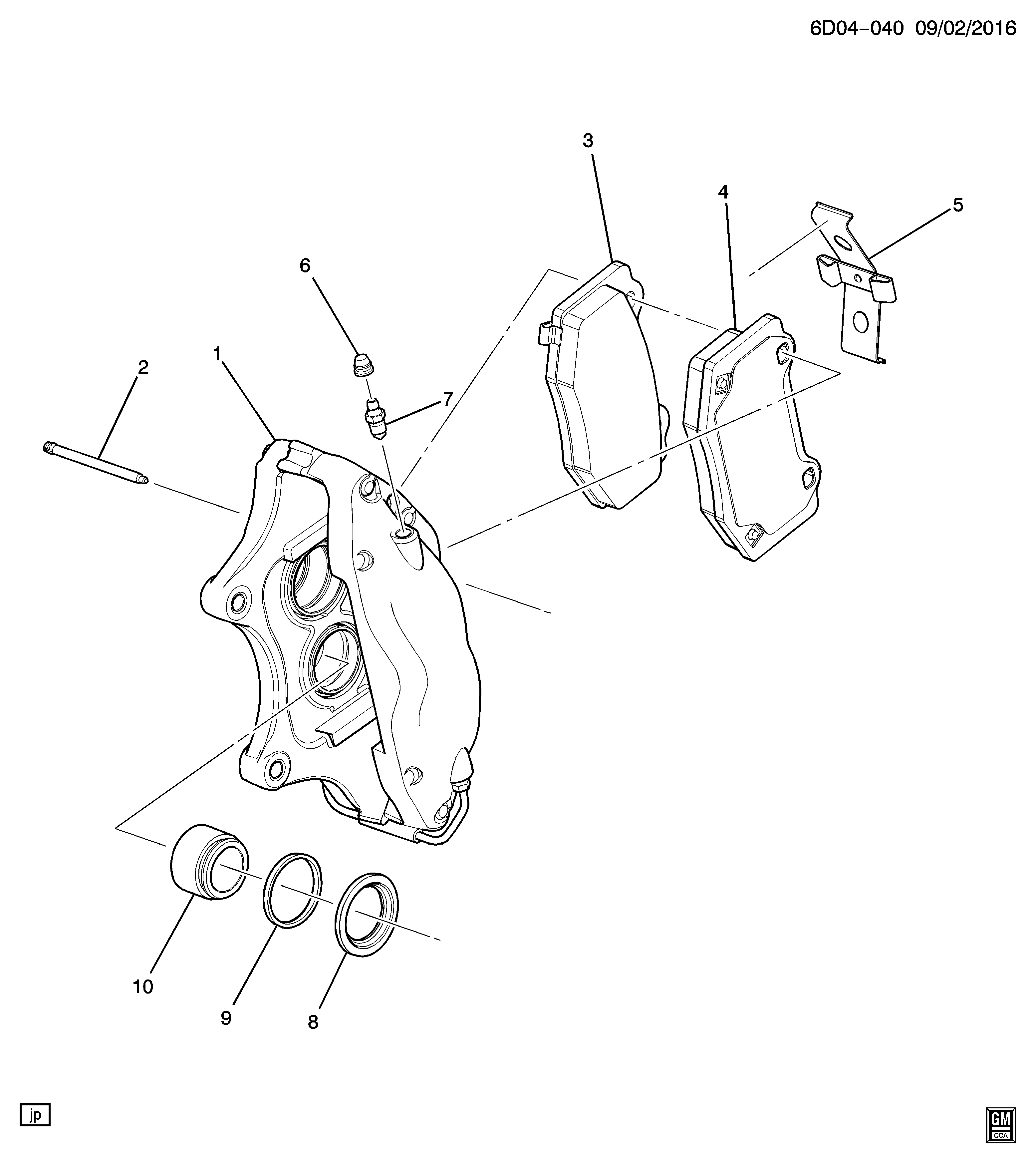 Chevrolet 2344 1307 - Brake Pad Set, disc brake onlydrive.pro