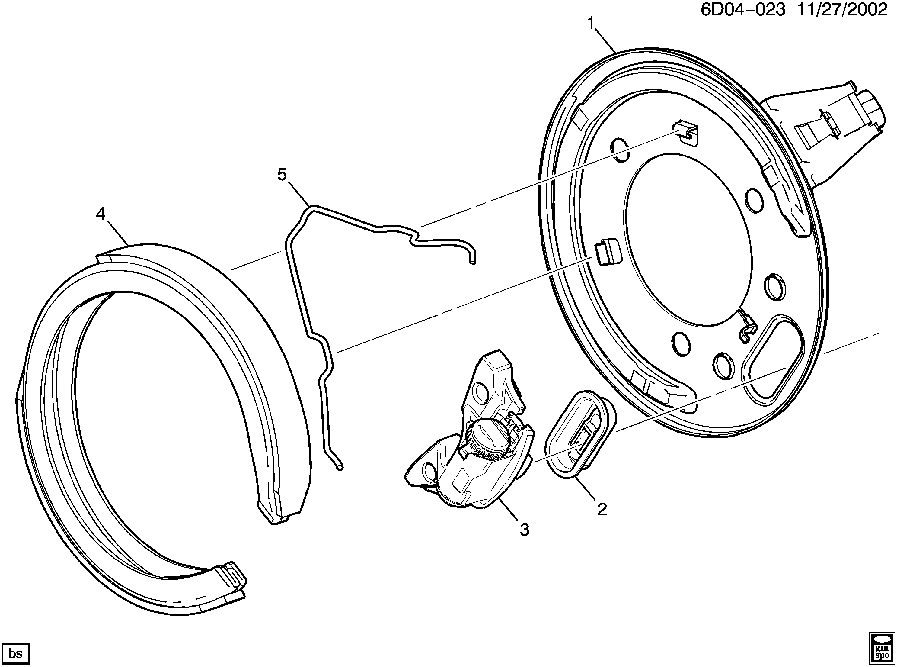 Chevrolet 89047676 - Parking brake asm: 02 pcs. onlydrive.pro