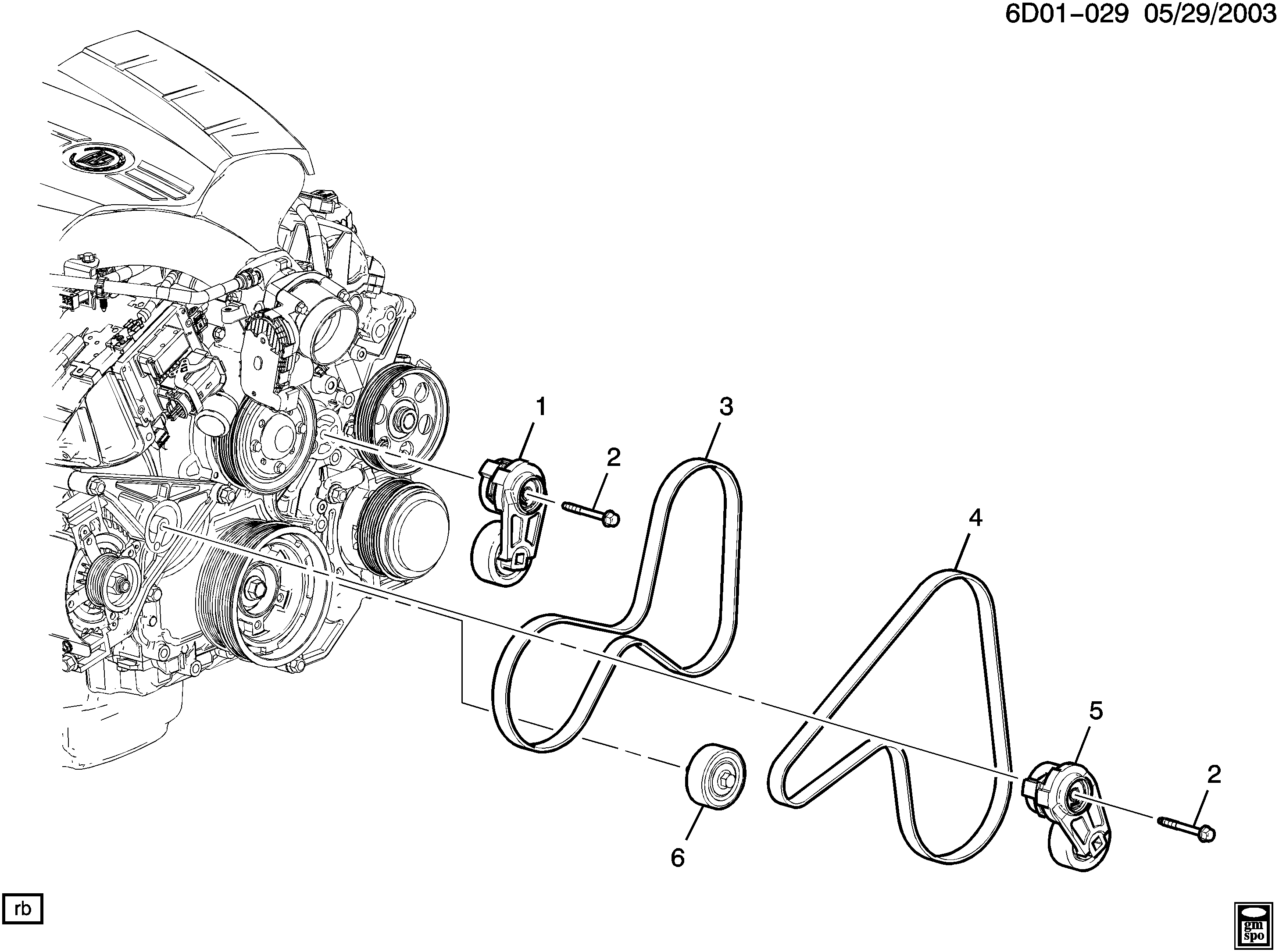 Chevrolet 12621991 - Pulleys & belts/accessory drive (lp1/2.8t,ly7/3.6-7,llt/3.6v): 01 pcs. onlydrive.pro