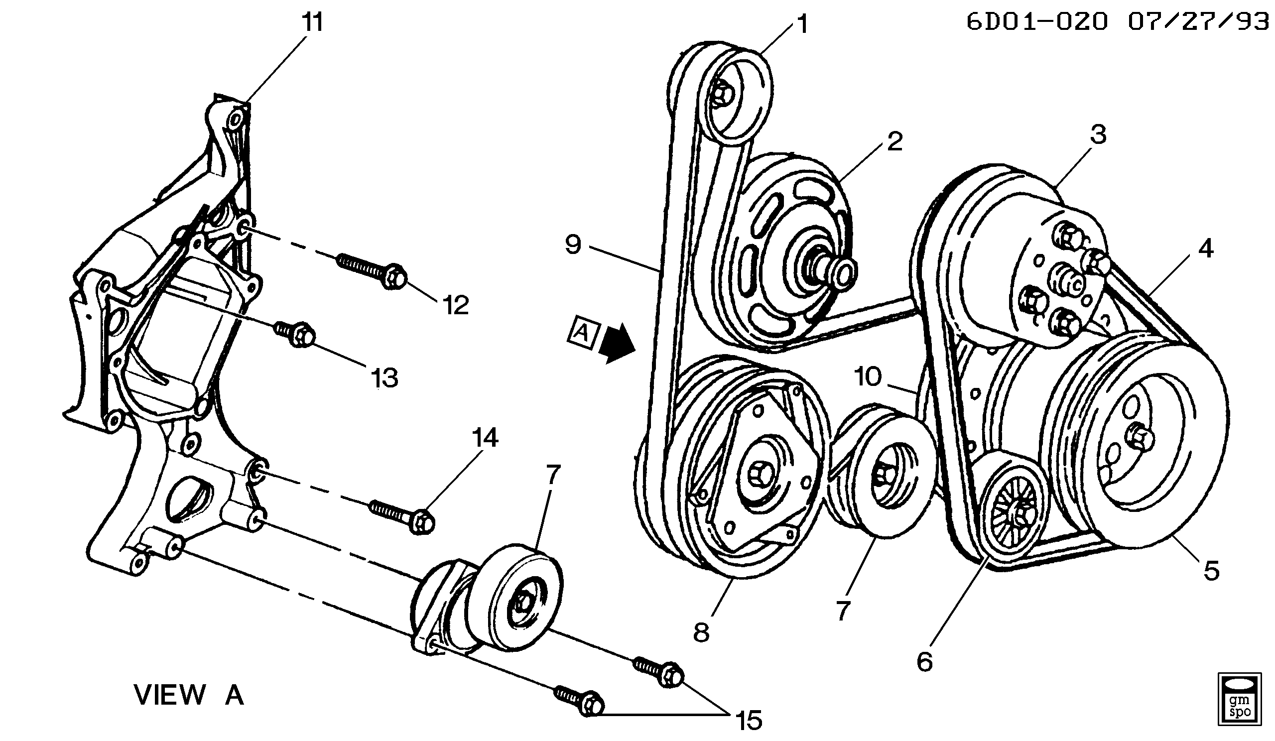 Chevrolet 19244956 - Pulleys & belts-accessory drive: 01 pcs. onlydrive.pro