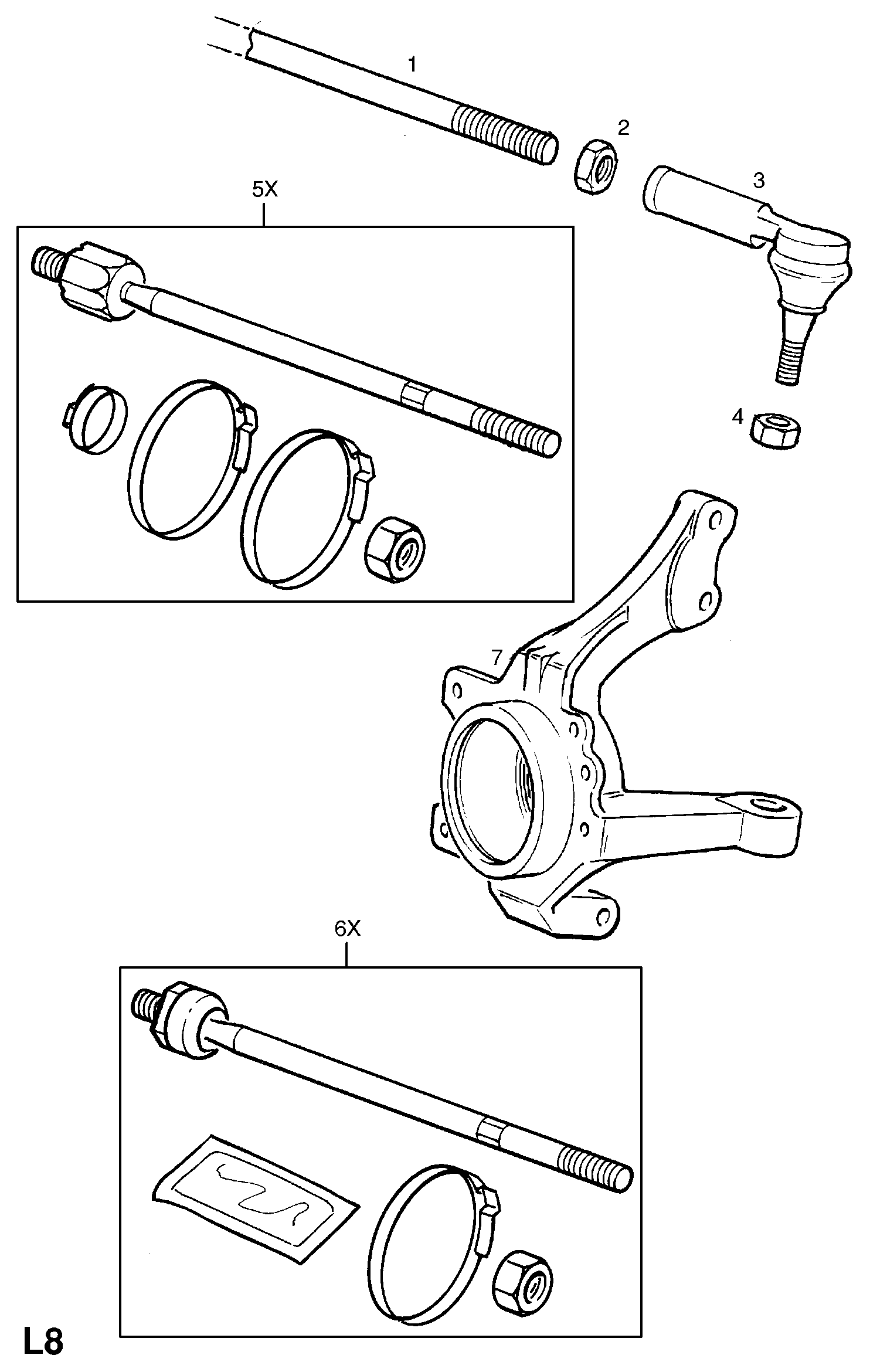 SAAB 1603 206 - Steering tie rod: 2 pcs. onlydrive.pro