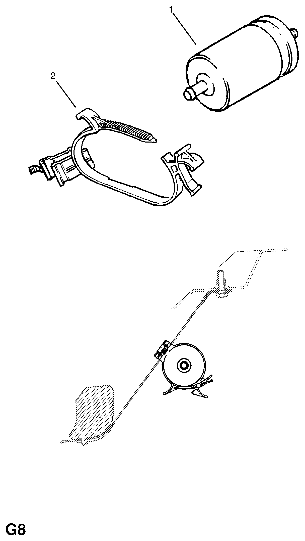 Opel 818508 - Fuel filter: 1 pcs. onlydrive.pro