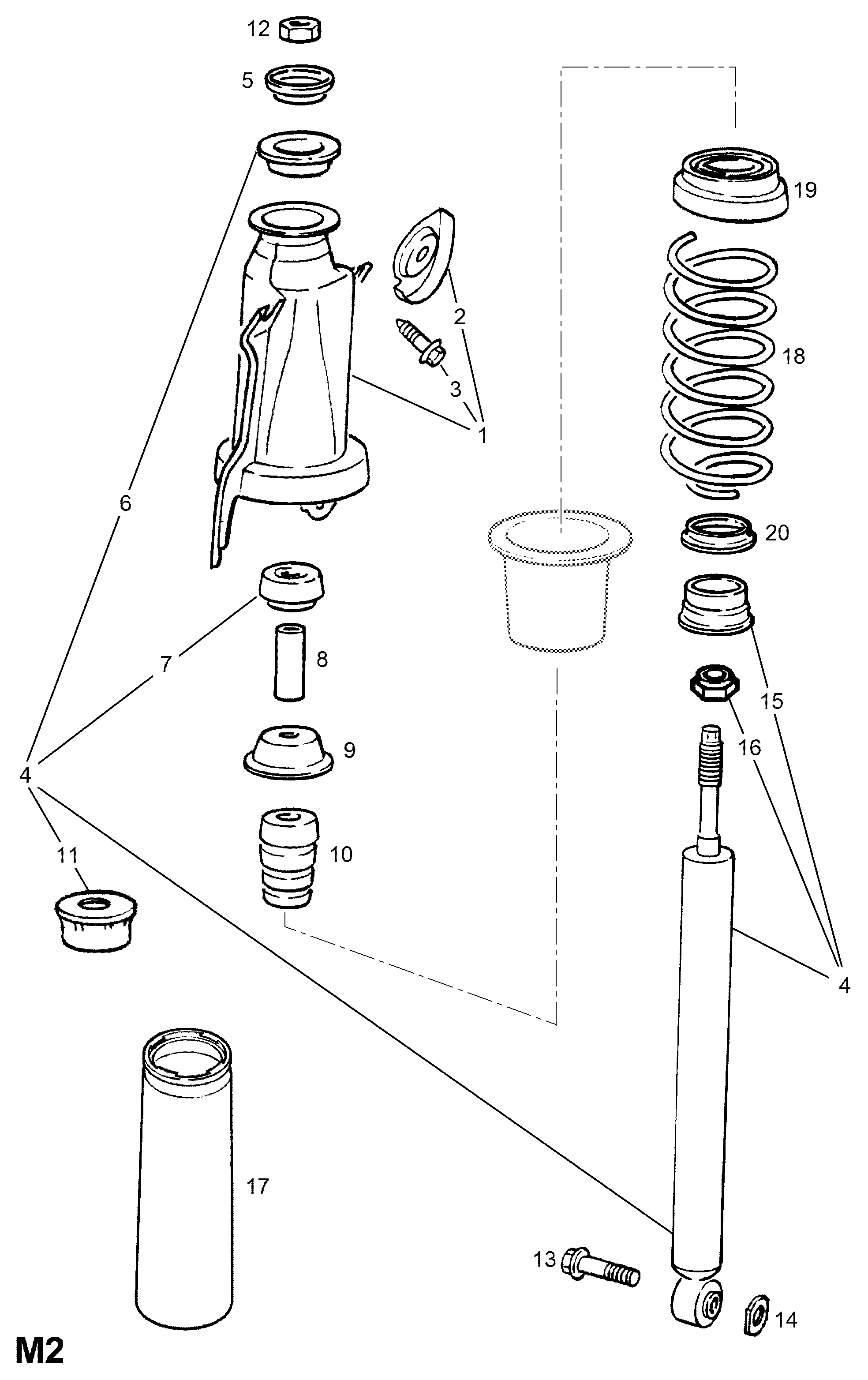 Opel 436 271 - Iskunvaimennin onlydrive.pro