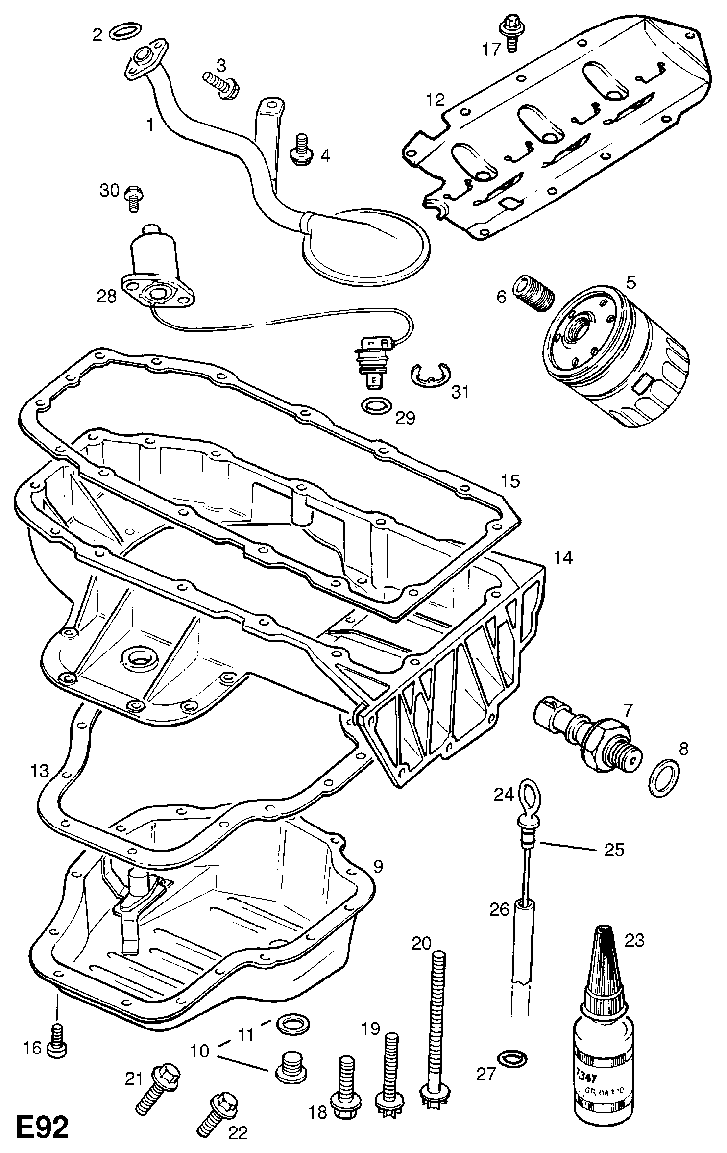 Opel 12 38 314 - Sensor, engine oil level onlydrive.pro