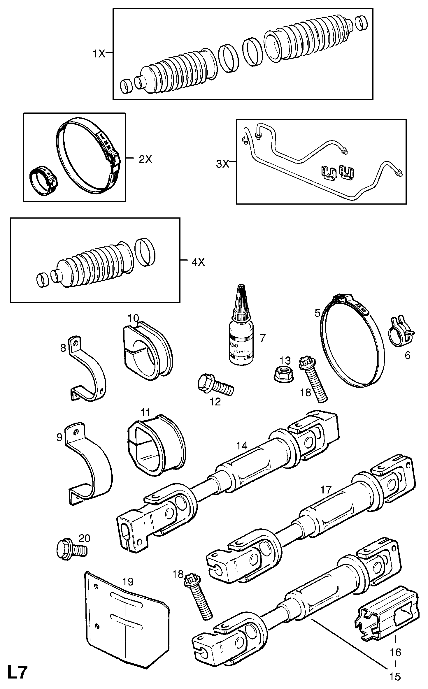 Opel 902 766 - Mounting, steering gear onlydrive.pro