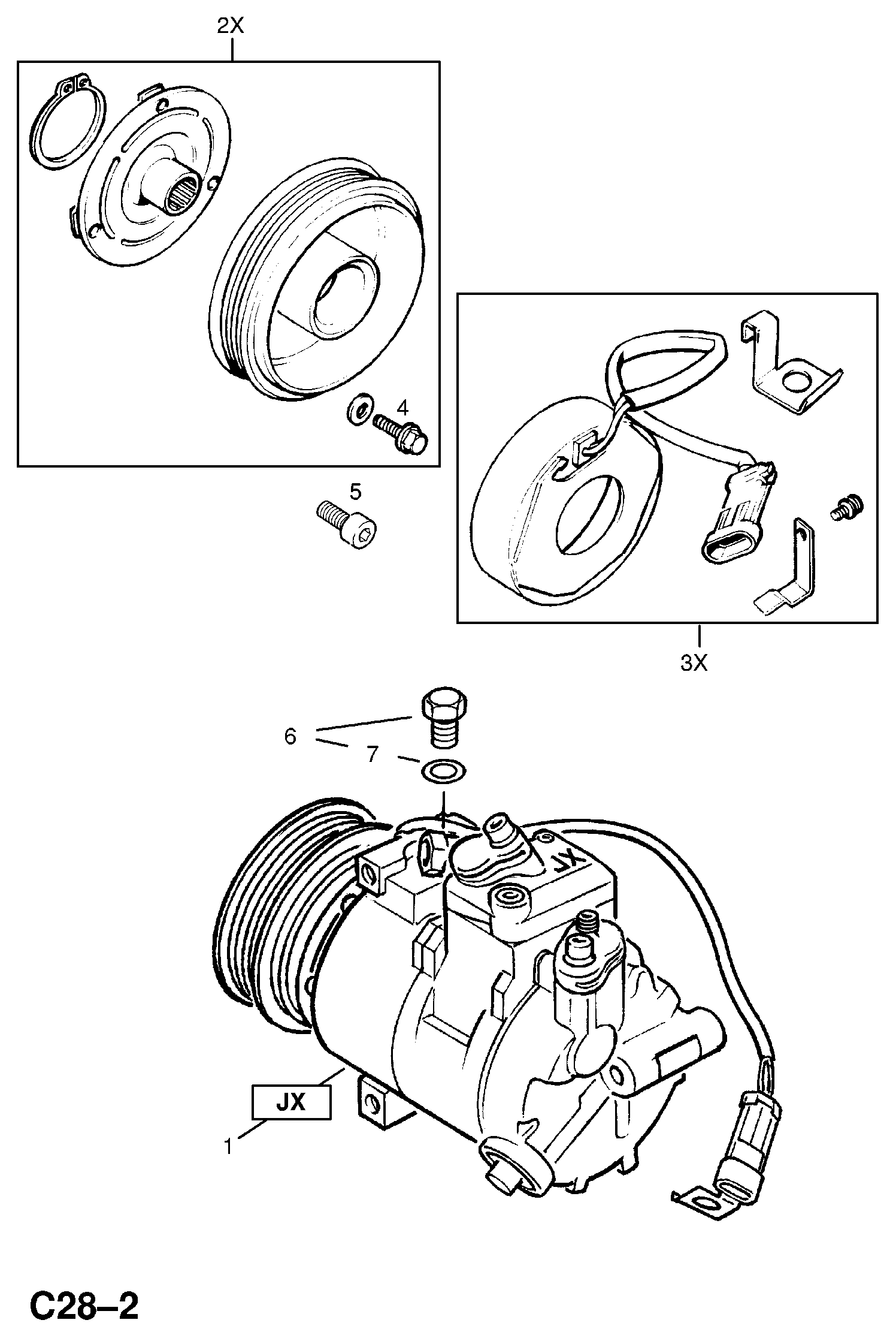 Opel 18 54 142 - Kompressori, ilmastointilaite onlydrive.pro