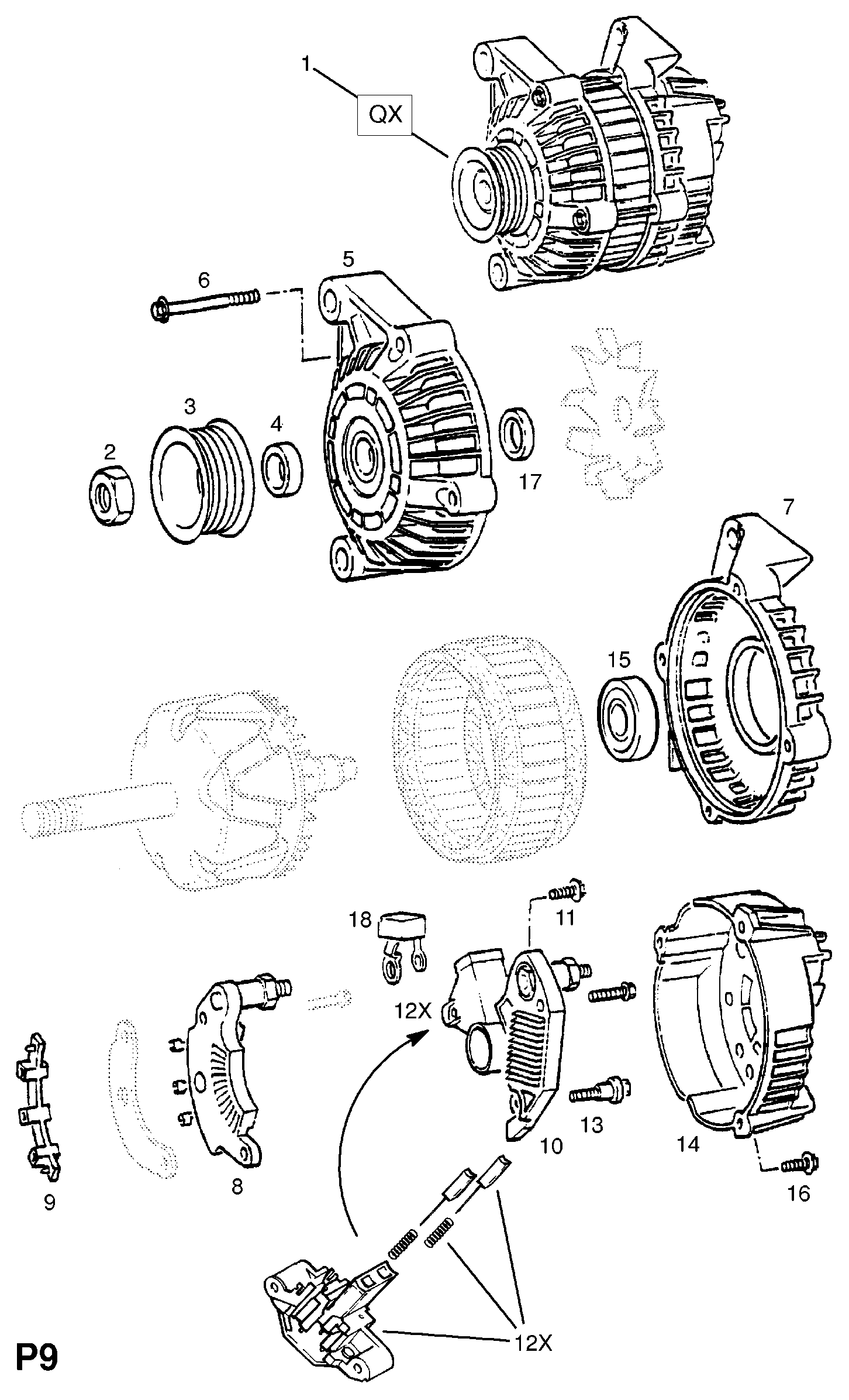 Opel 6204008 - Kintamosios srovės generatorius onlydrive.pro