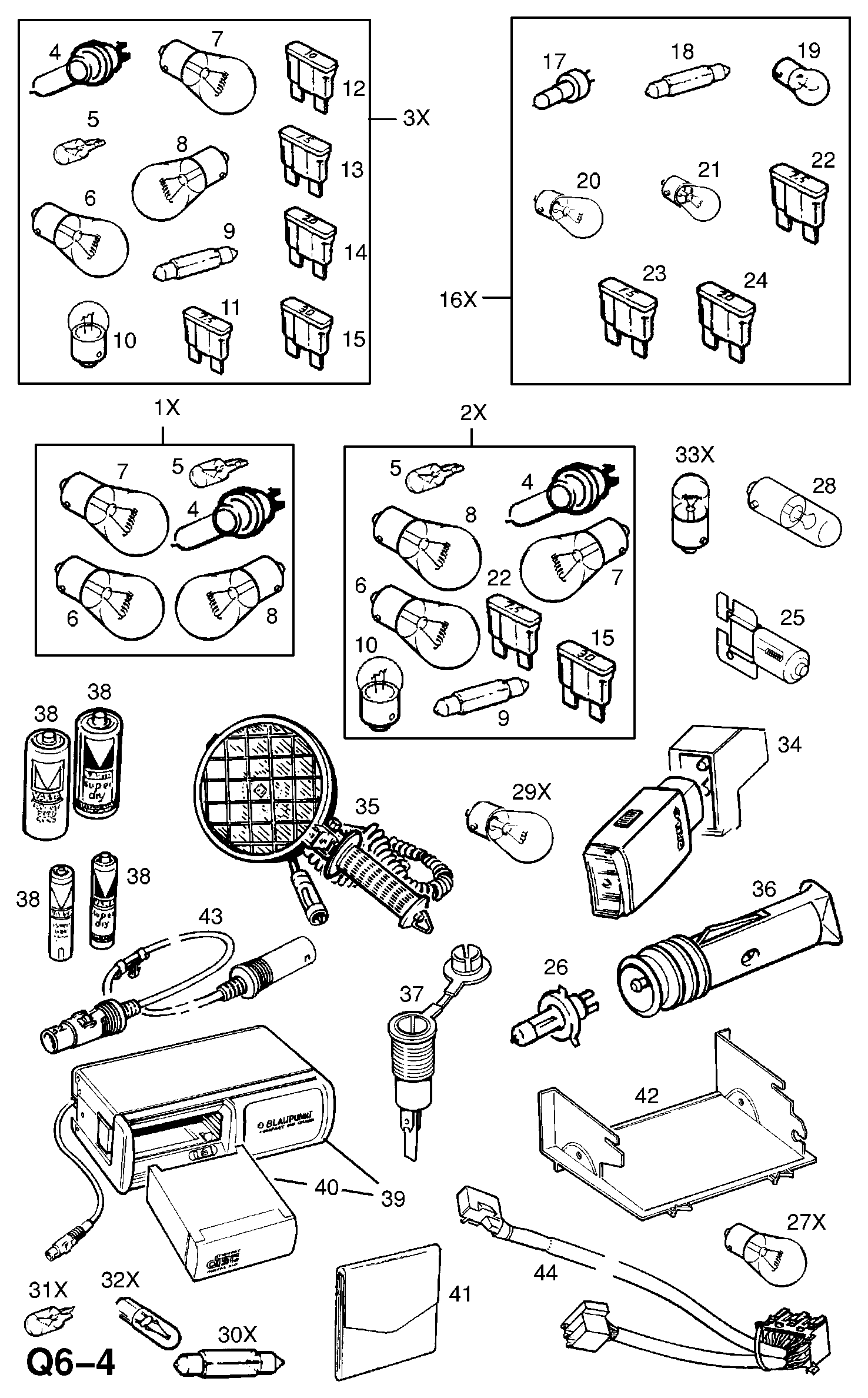 Opel 20 98 255 - Bulb and fuse sets: 1 pcs. onlydrive.pro