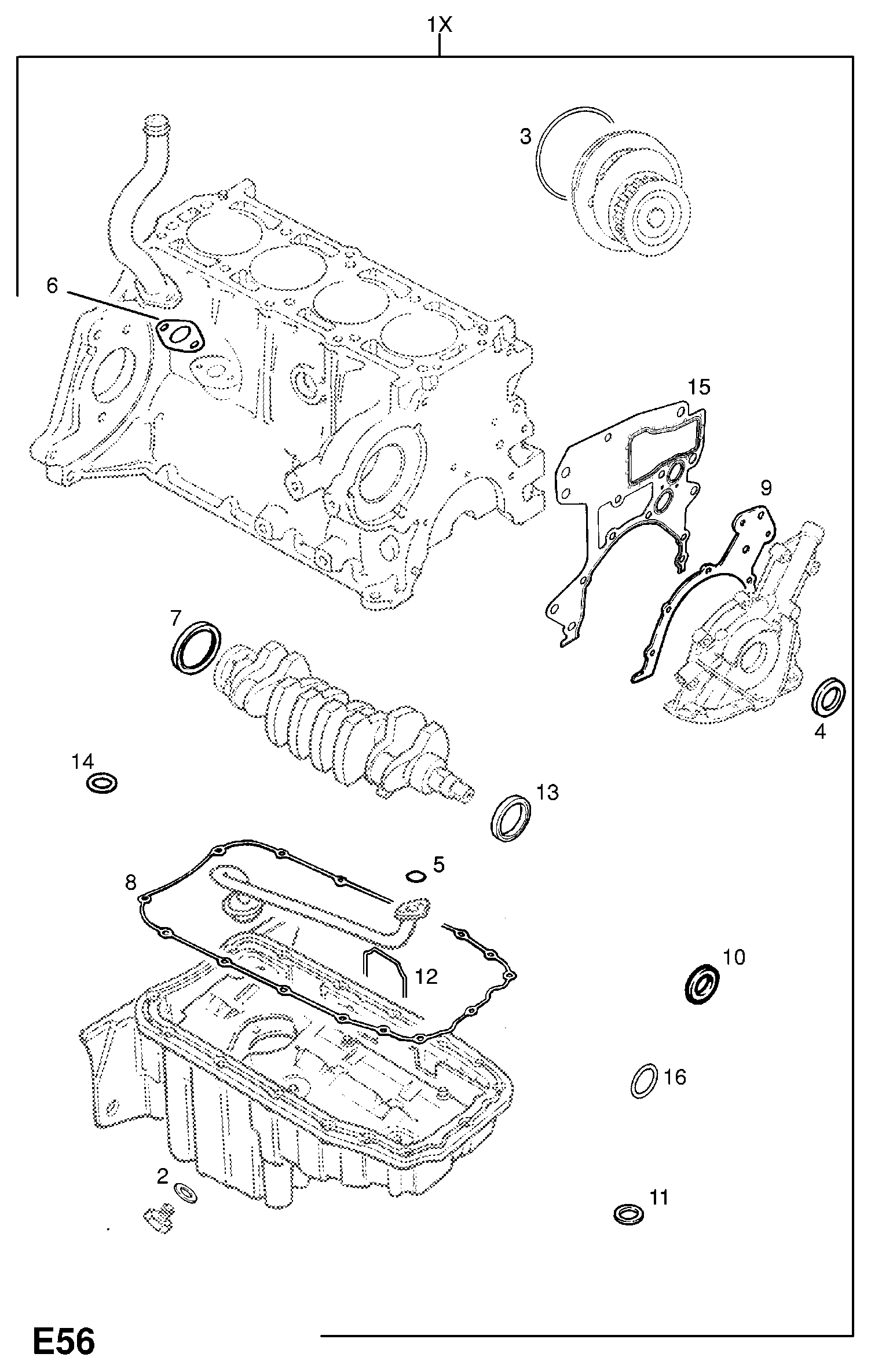 Opel 16 06 790 - Tihendikomplekt,vändaraam onlydrive.pro