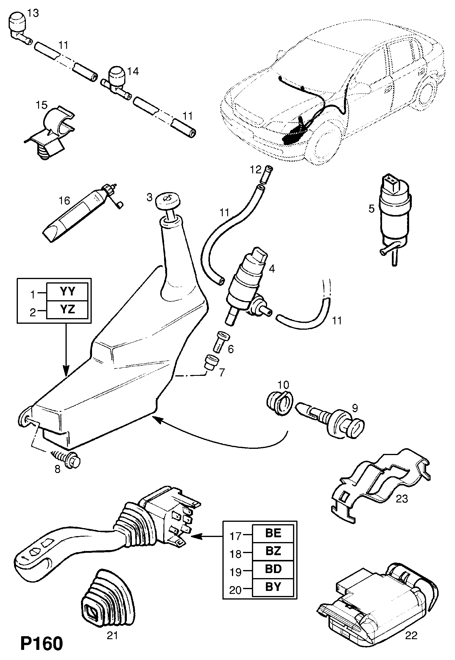 Opel 14 51 213 - Washer Fluid Jet, windscreen onlydrive.pro