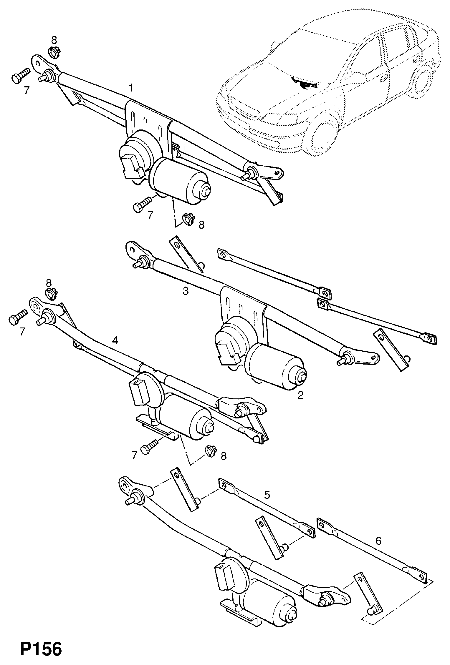 Opel 12 73 028 - Wiper Linkage onlydrive.pro