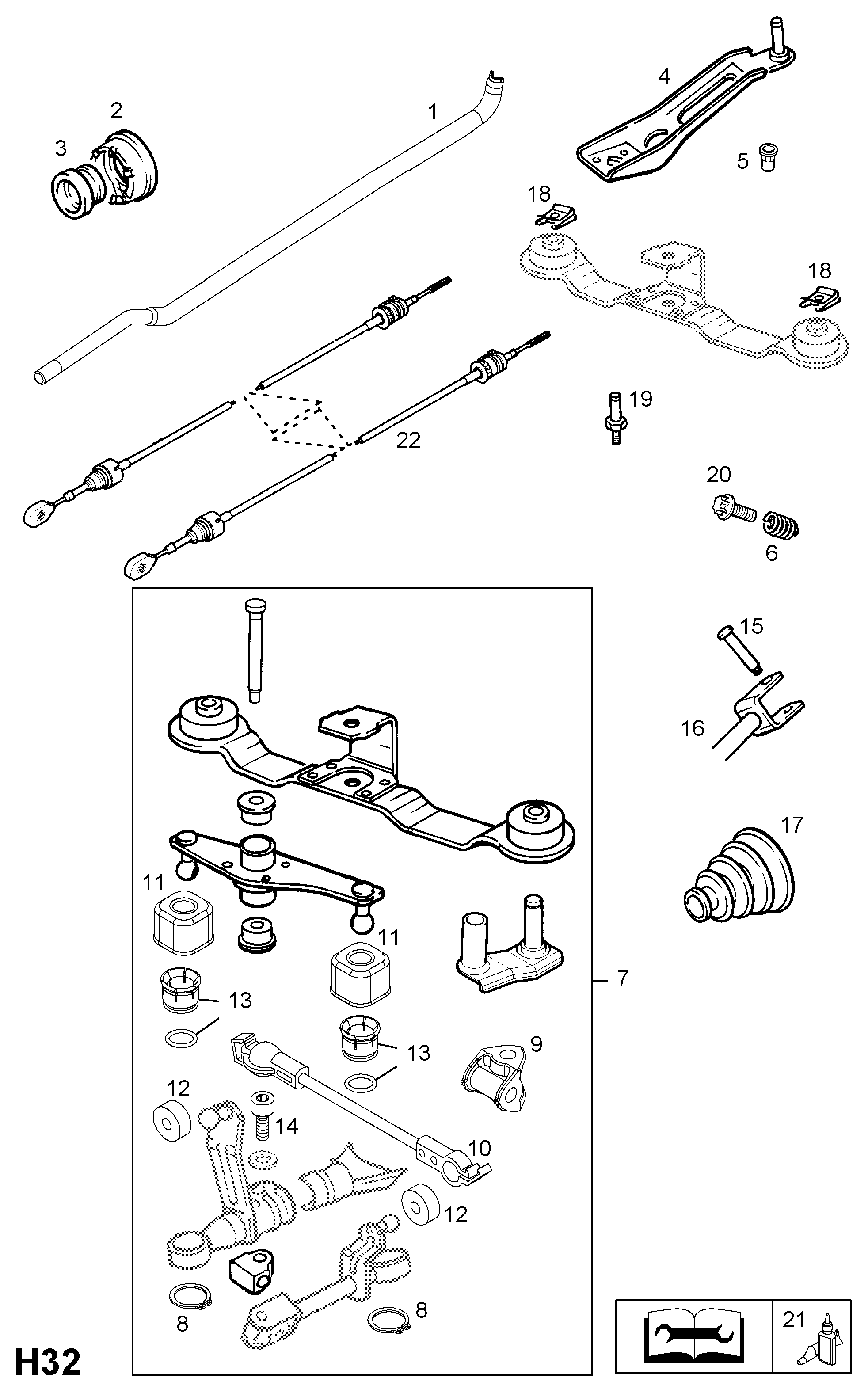 Opel 758488 - Repair Kit, gear lever onlydrive.pro