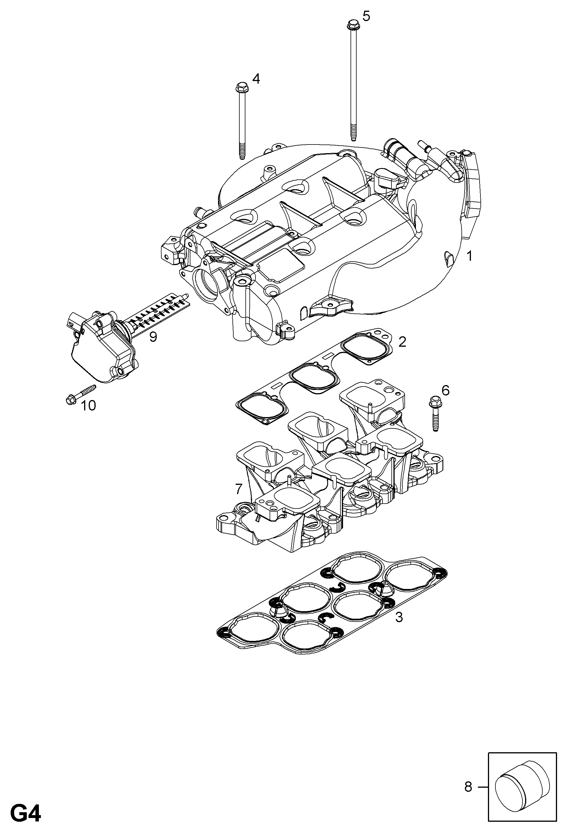 Opel 58 50 845 - Gasket, intake manifold housing onlydrive.pro