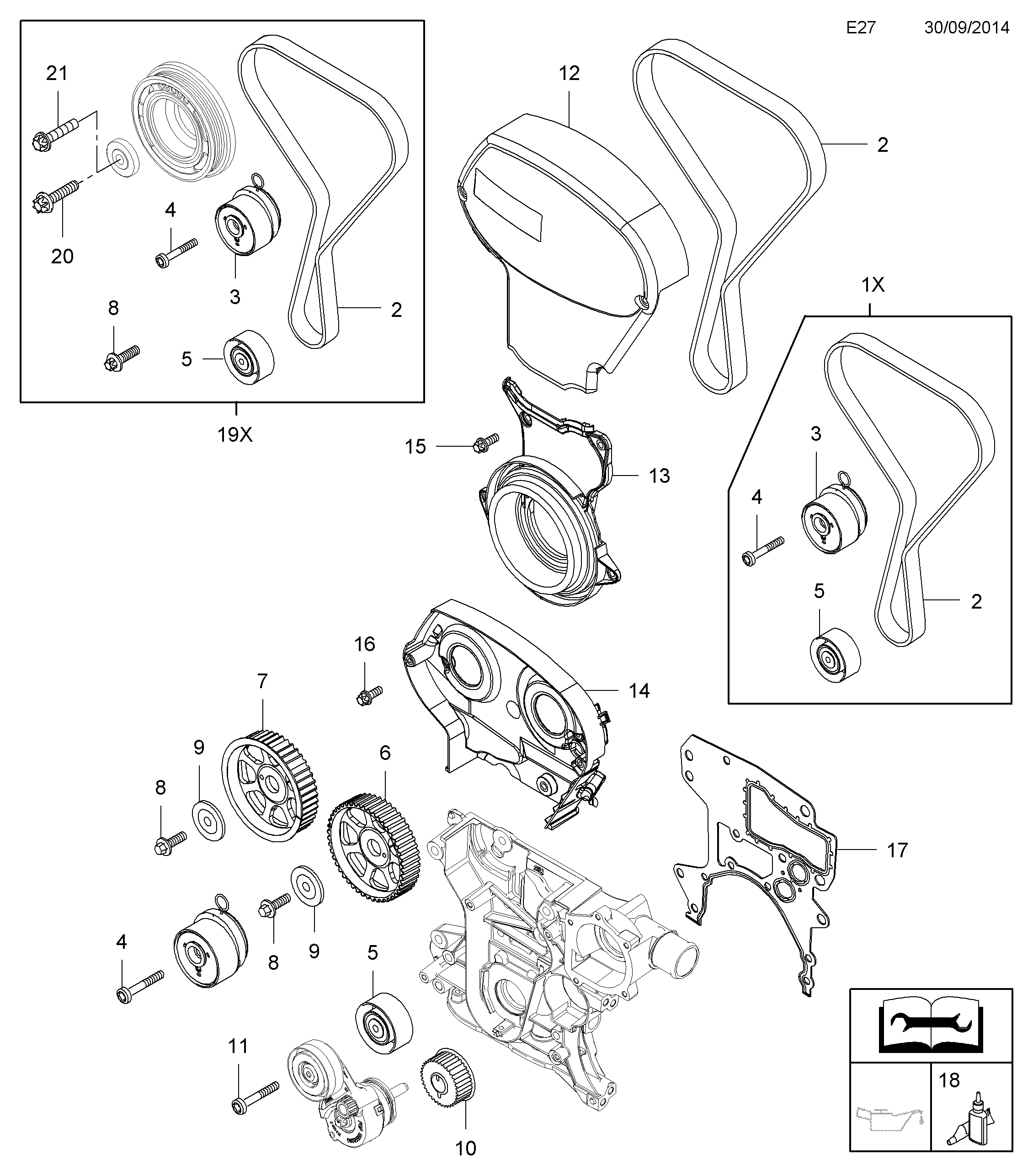 Opel 20 05 269 - Zobsiksnas komplekts onlydrive.pro