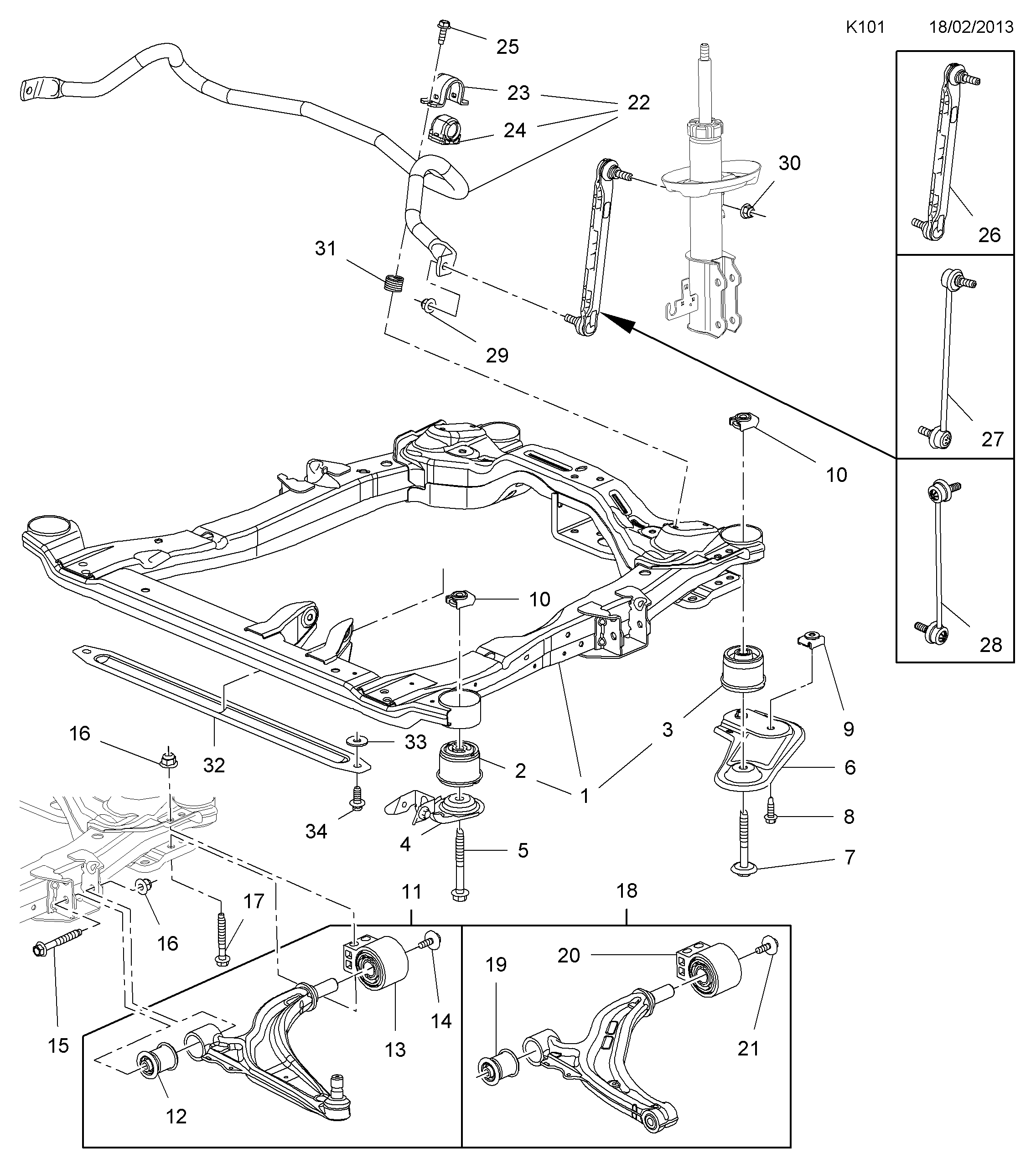 Chevrolet 352866 - Bush of Control / Trailing Arm onlydrive.pro