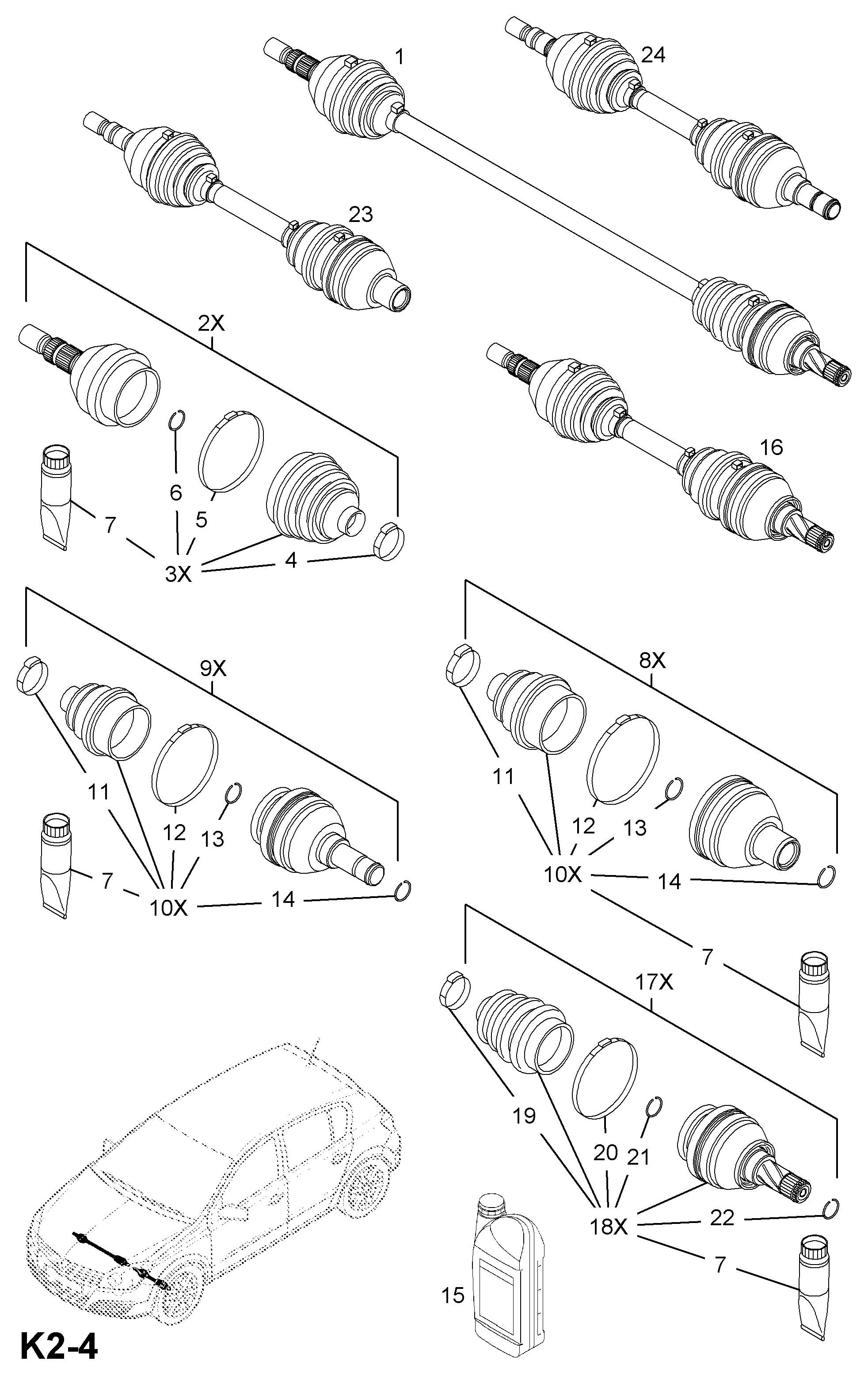 Opel 1603274 - Joint Kit, drive shaft onlydrive.pro