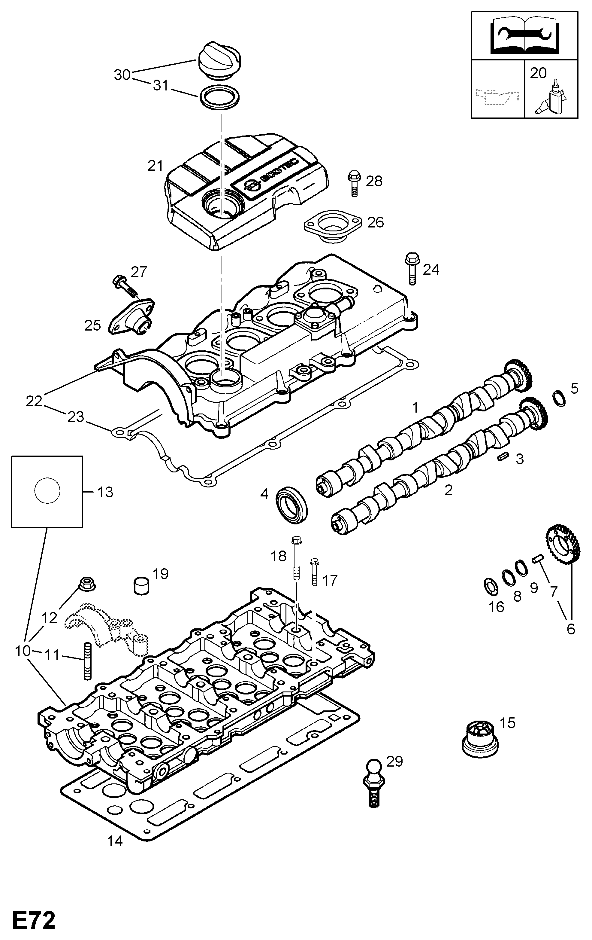 Opel 56 38 612 - Tihend, klapikaan onlydrive.pro