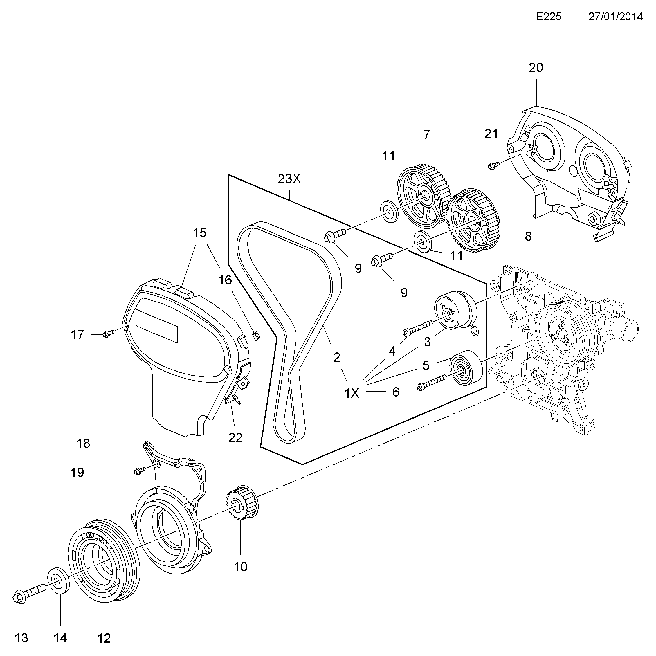 Opel 1606426 - Timing Belt Set onlydrive.pro