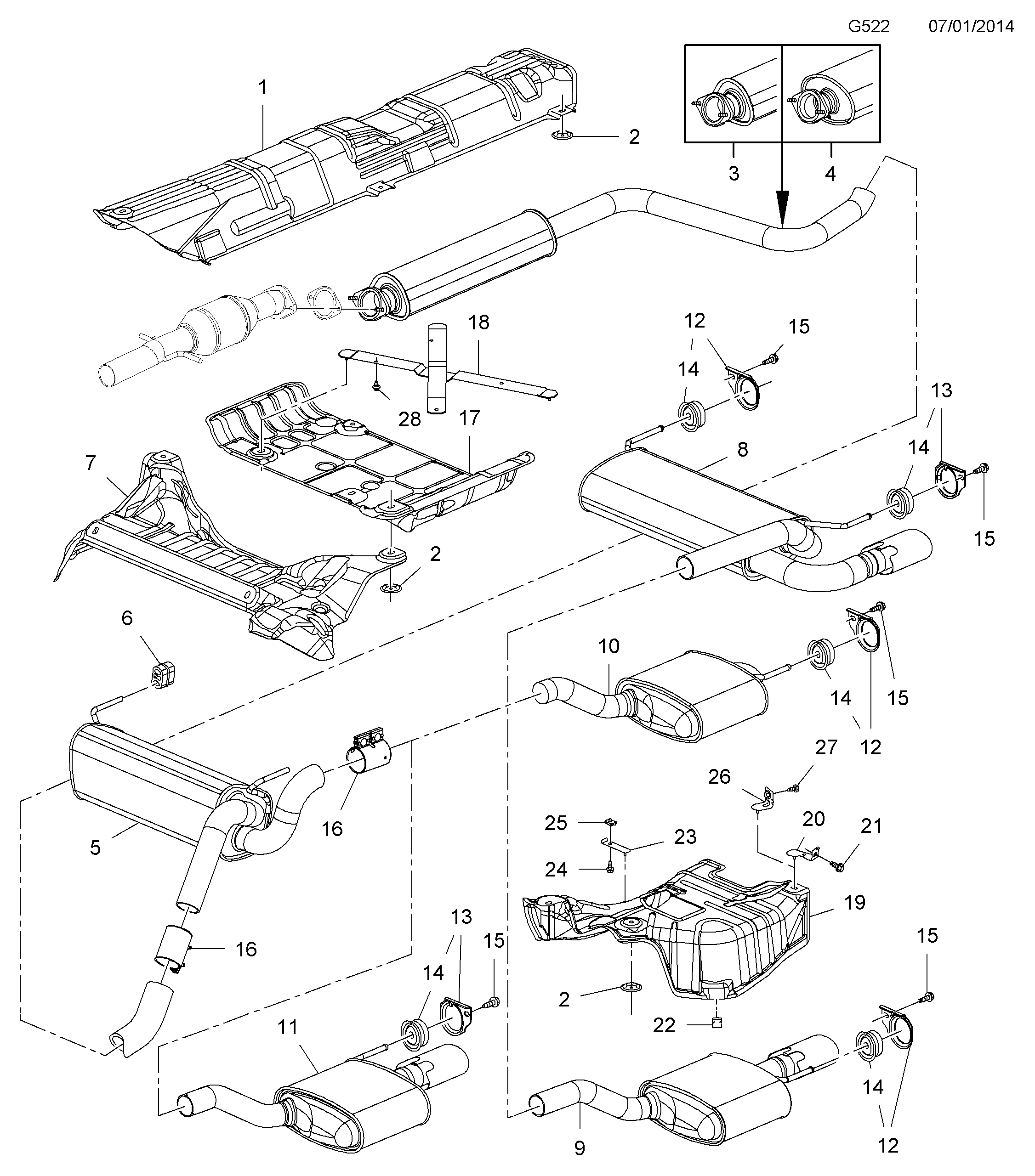 Opel 8 52 547 - Holding Bracket, silencer onlydrive.pro