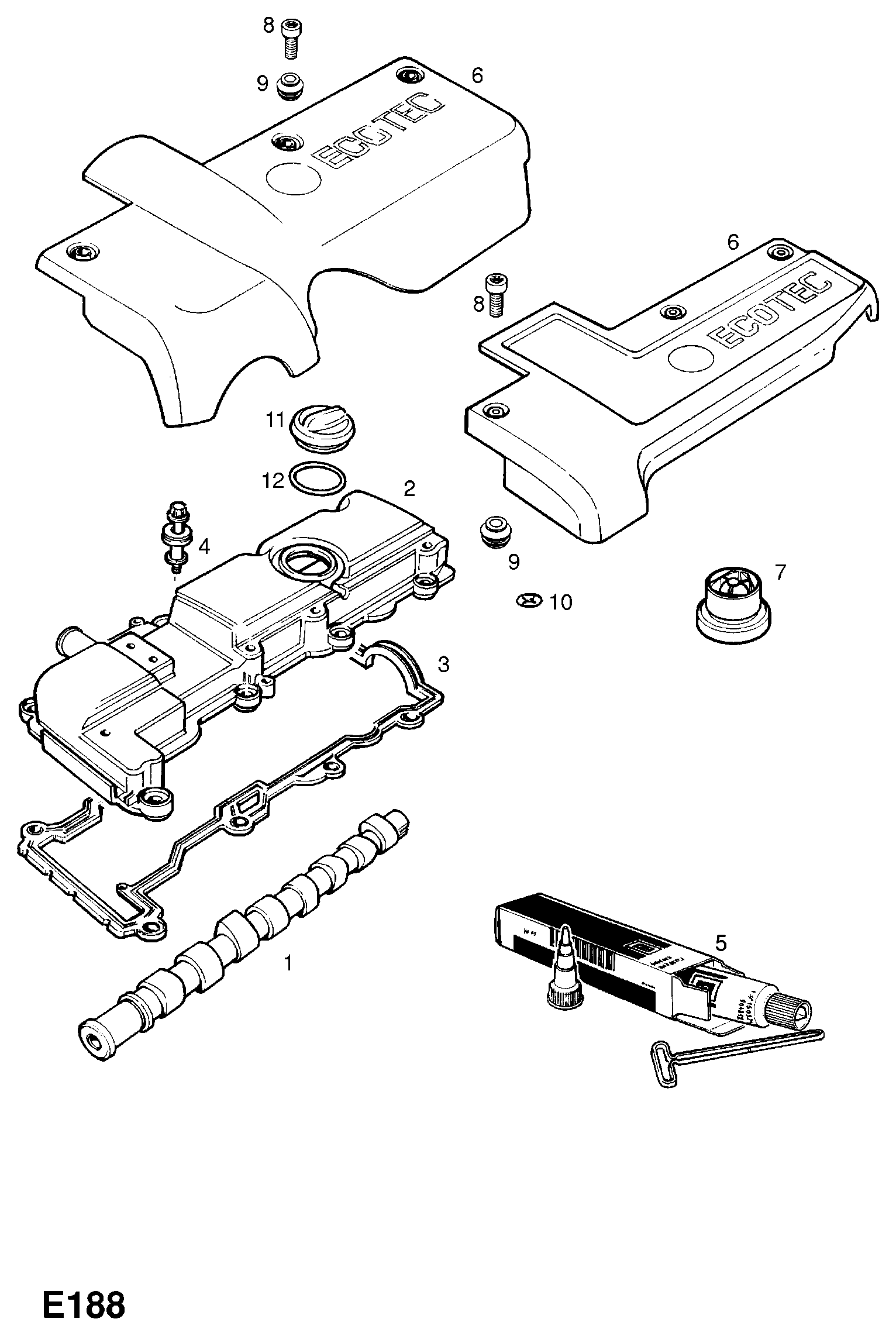 Opel 56 07 442 - Blīve, Motora bloka galvas vāks onlydrive.pro