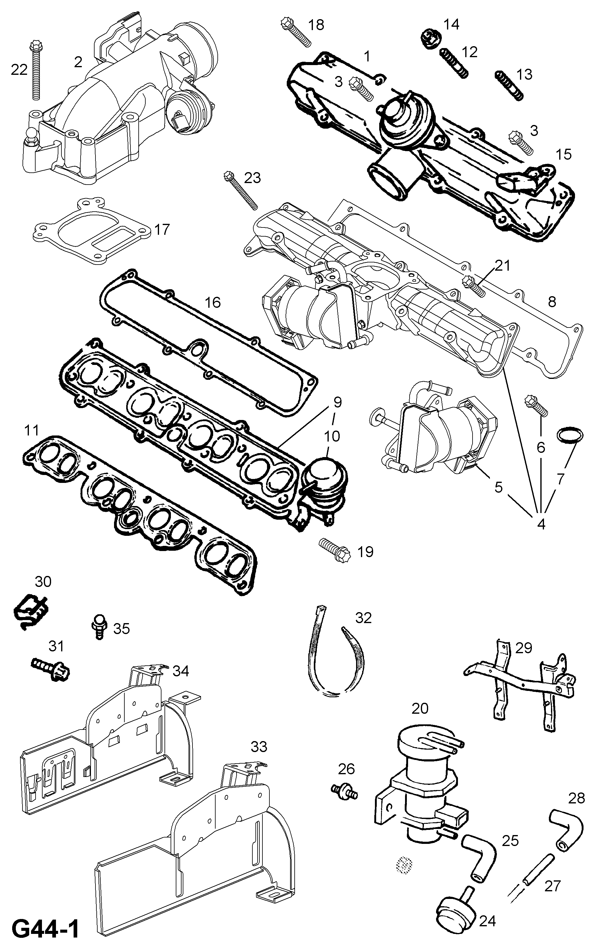 Opel 8 49 193 - Прокладка, впускной коллектор onlydrive.pro