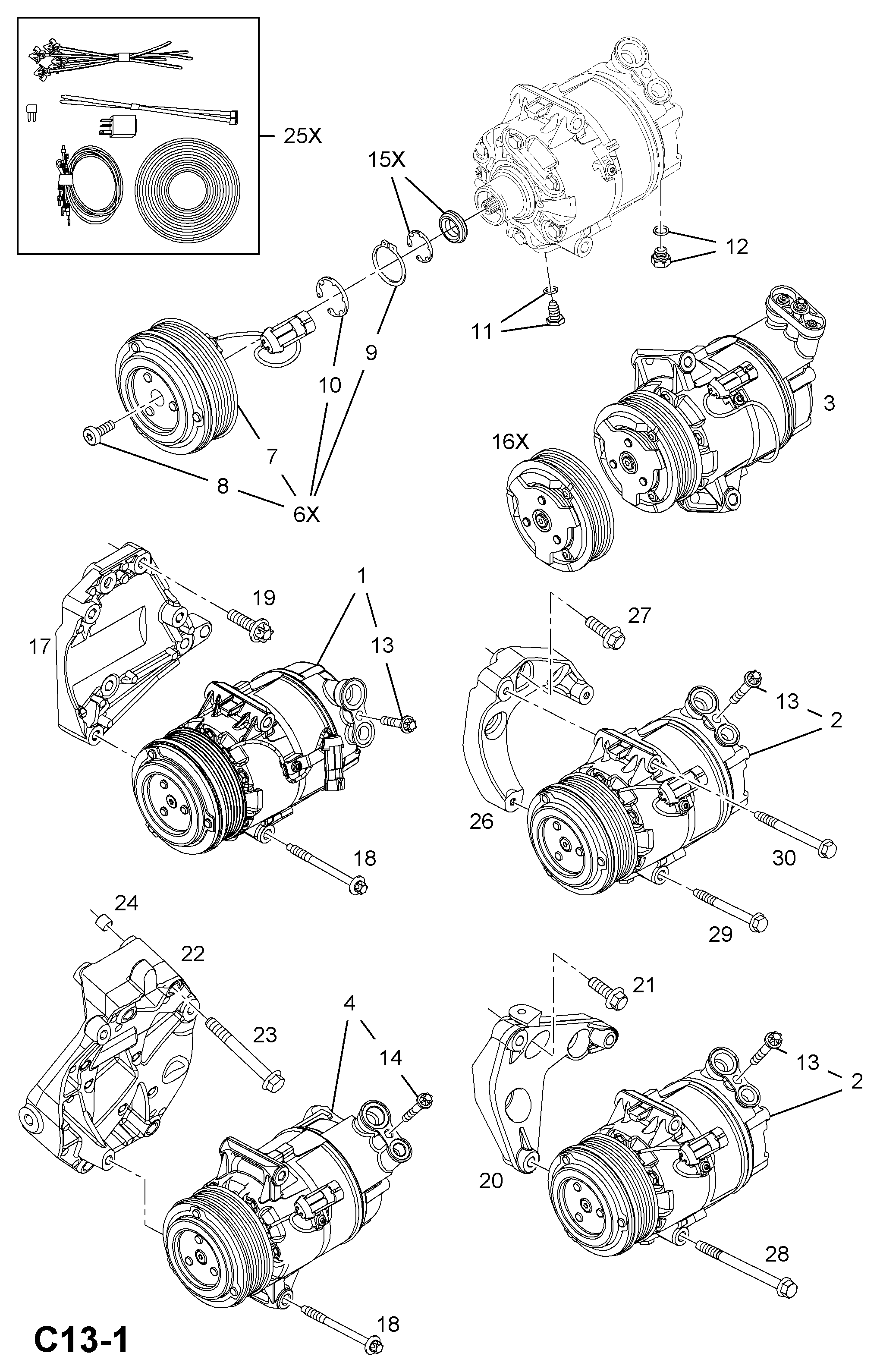 Opel 1854184 - Kompresors, Gaisa kond. sistēma onlydrive.pro