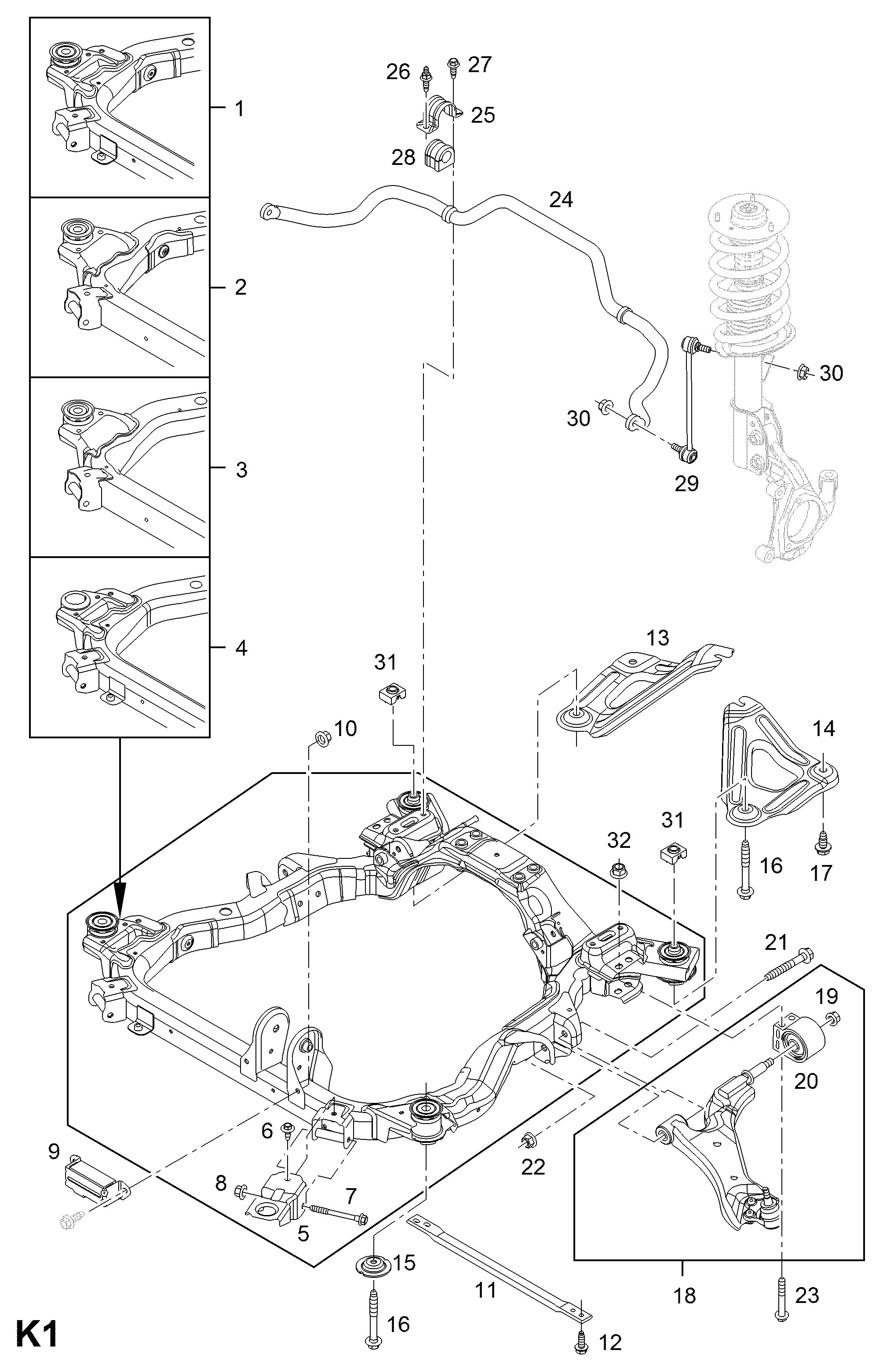 Opel 4817778 - Vikšro valdymo svirtis onlydrive.pro