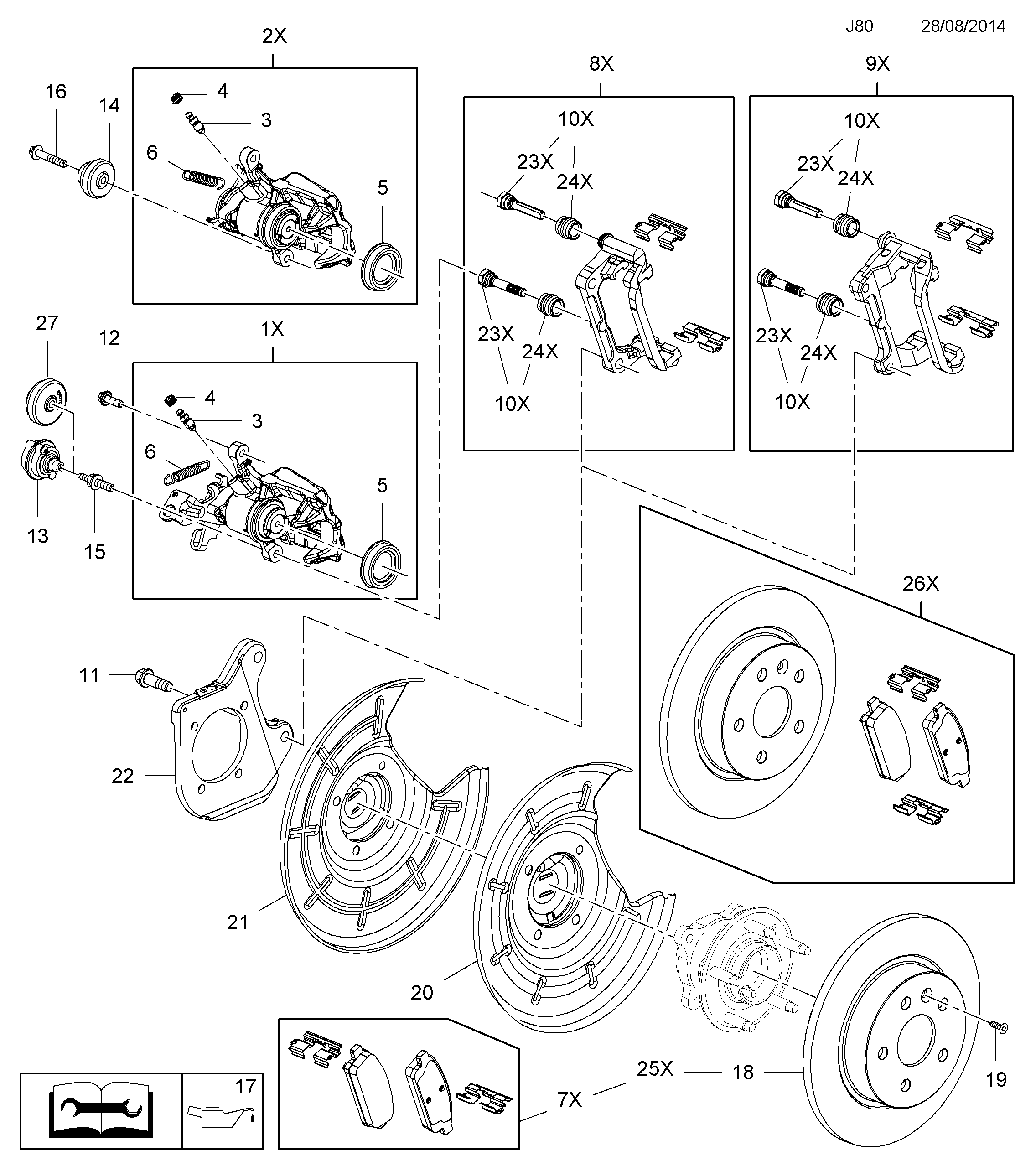 Opel 1605294 - Piduriklotsi komplekt,ketaspidur onlydrive.pro