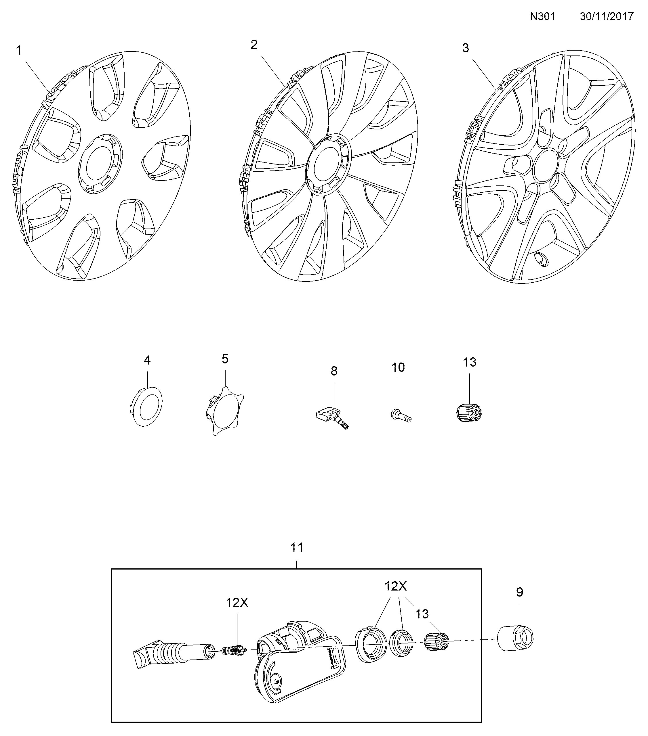 Chevrolet 10 10 063 - Tyre valves and caps: AR pcs. onlydrive.pro