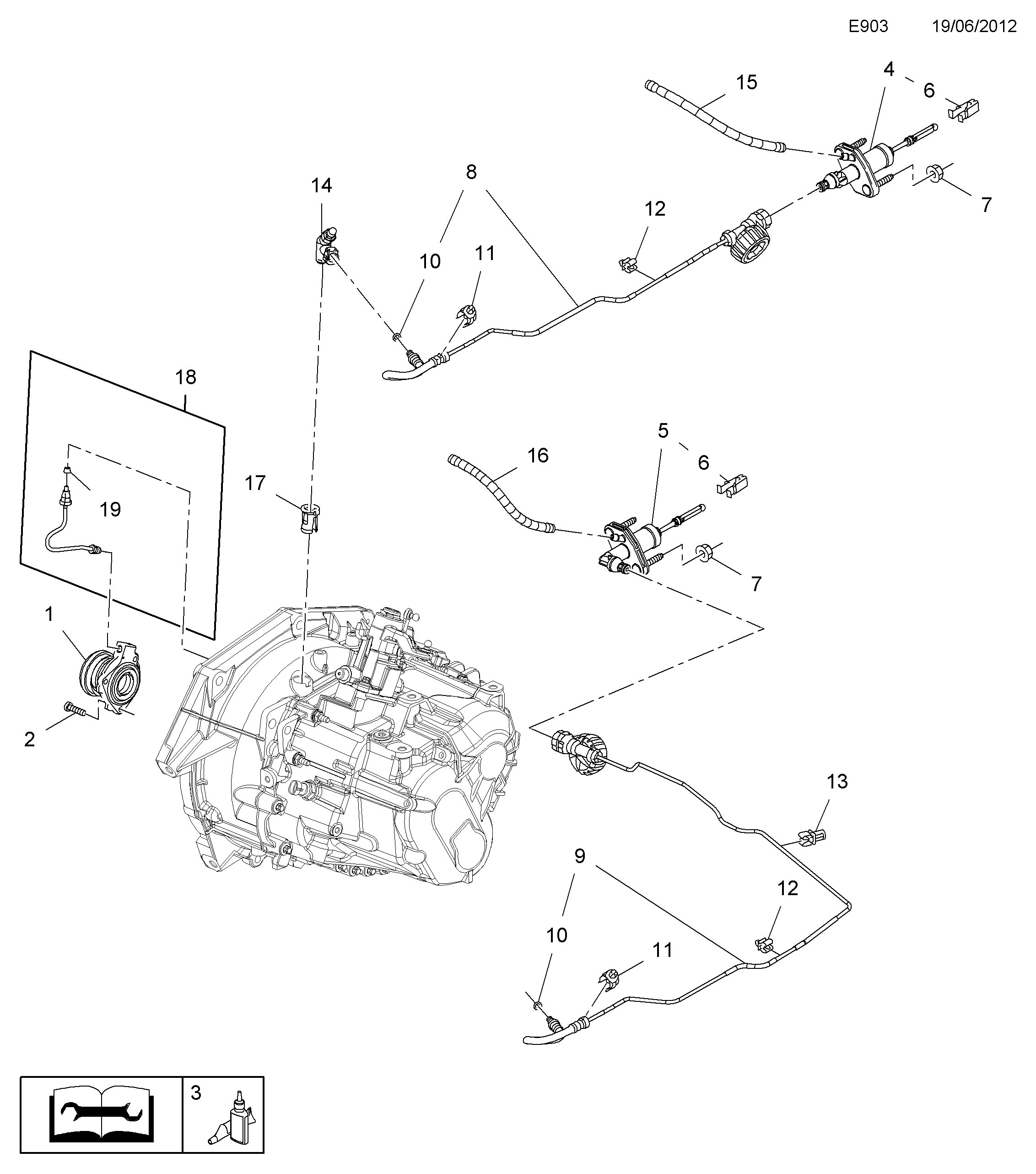 Opel 6 79 037 - Master Cylinder, clutch onlydrive.pro